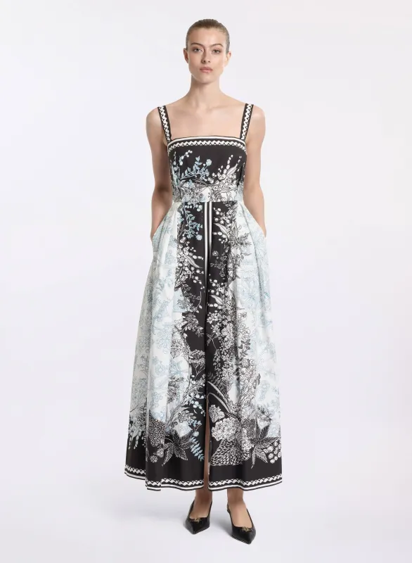Printed Cotton Dress made by Elie Saab