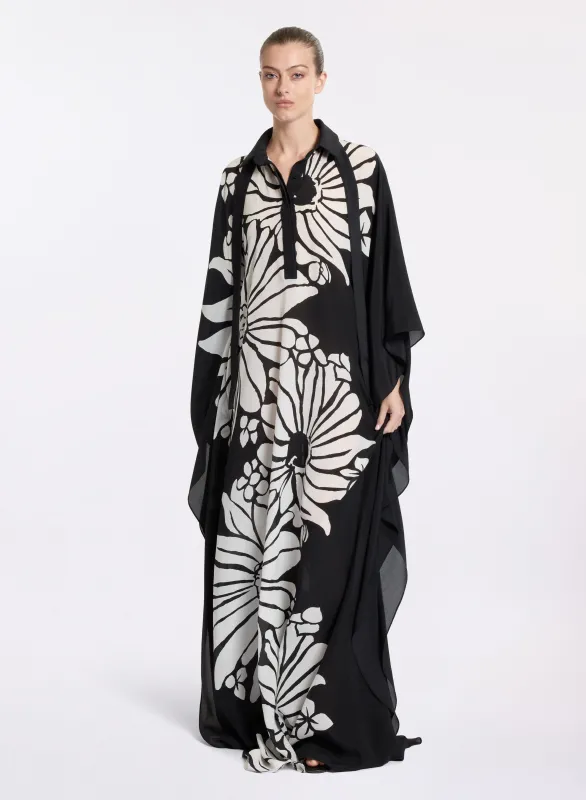 Printed Silk Kaftan sold by Elie Saab