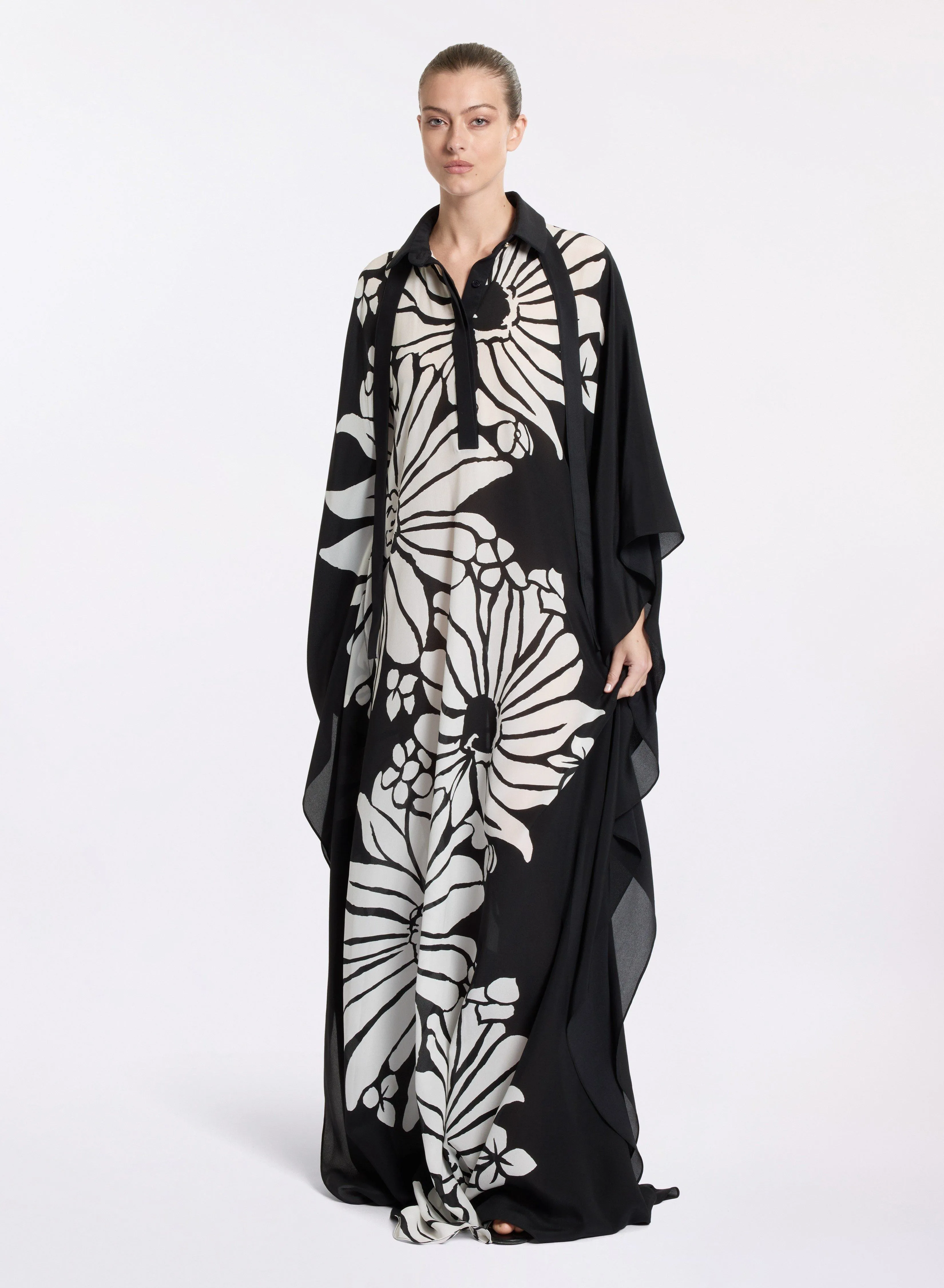 Printed Silk Kaftan sold by Elie Saab