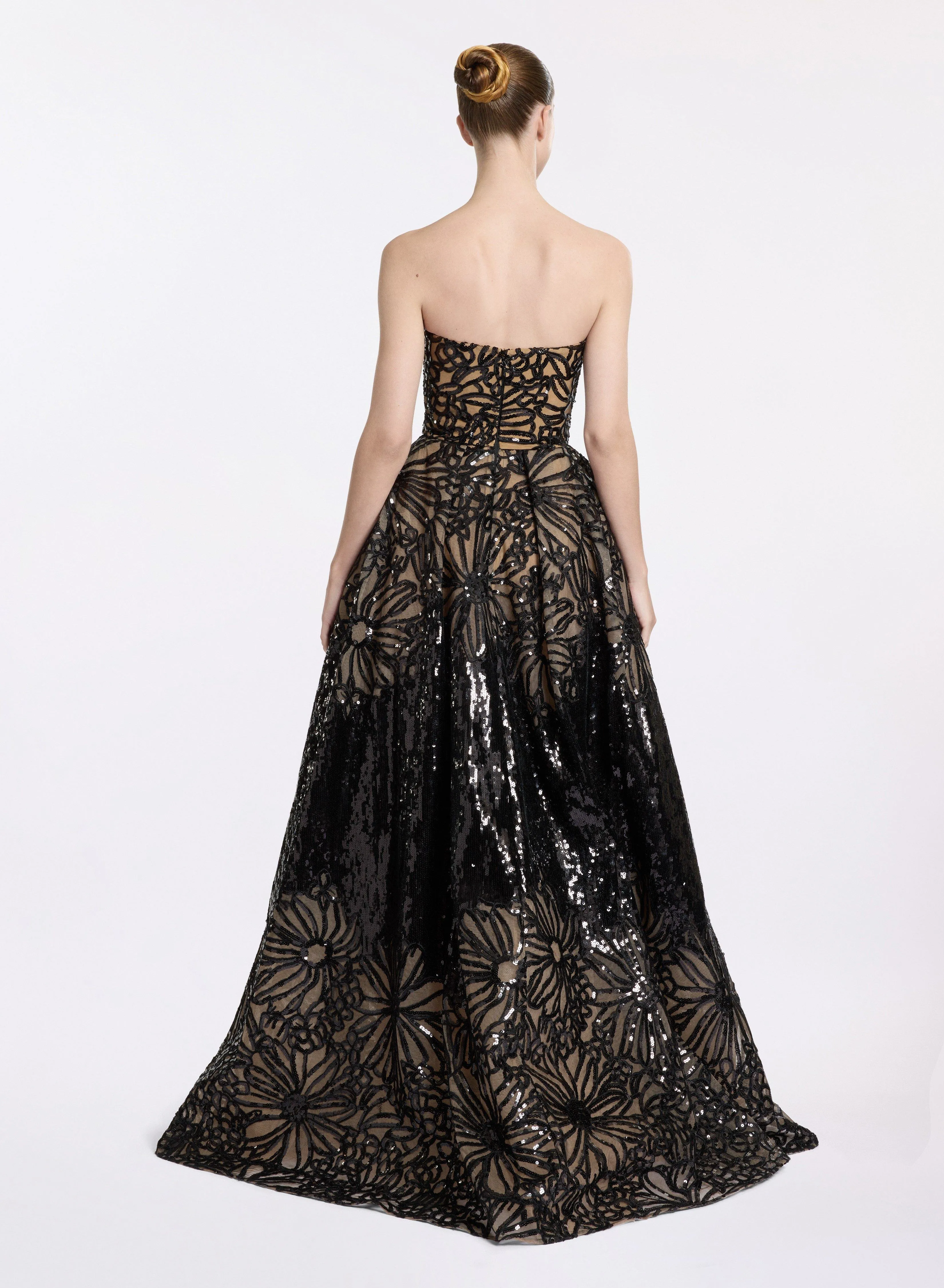 Sequin Embroidered Long Dress sold by Elie Saab product image thumbnail 2