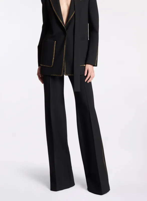 Stud Embellished Pants sold by Elie Saab
