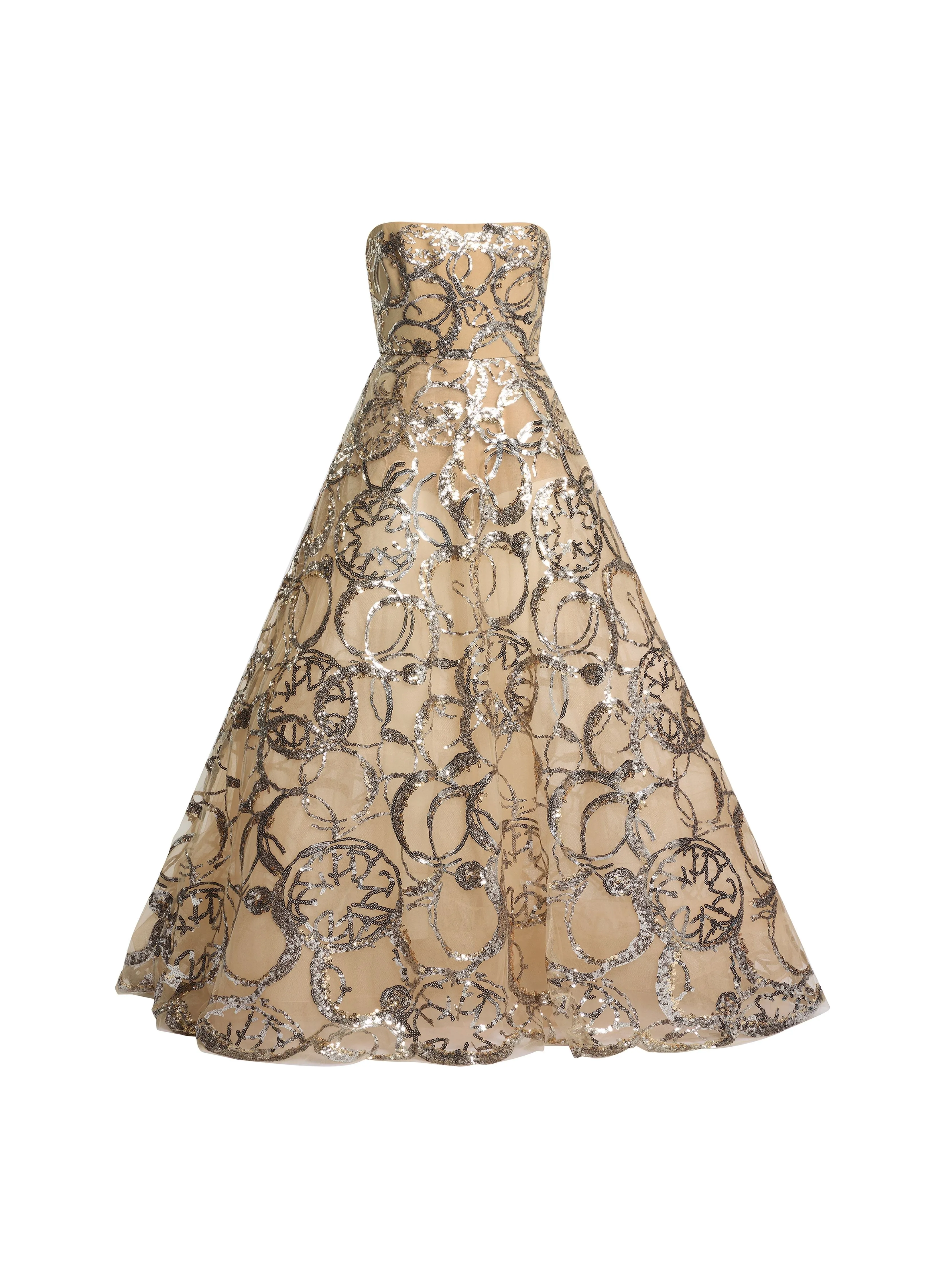 Embroidered Strapless Gown sold by Elie Saab product image thumbnail 4
