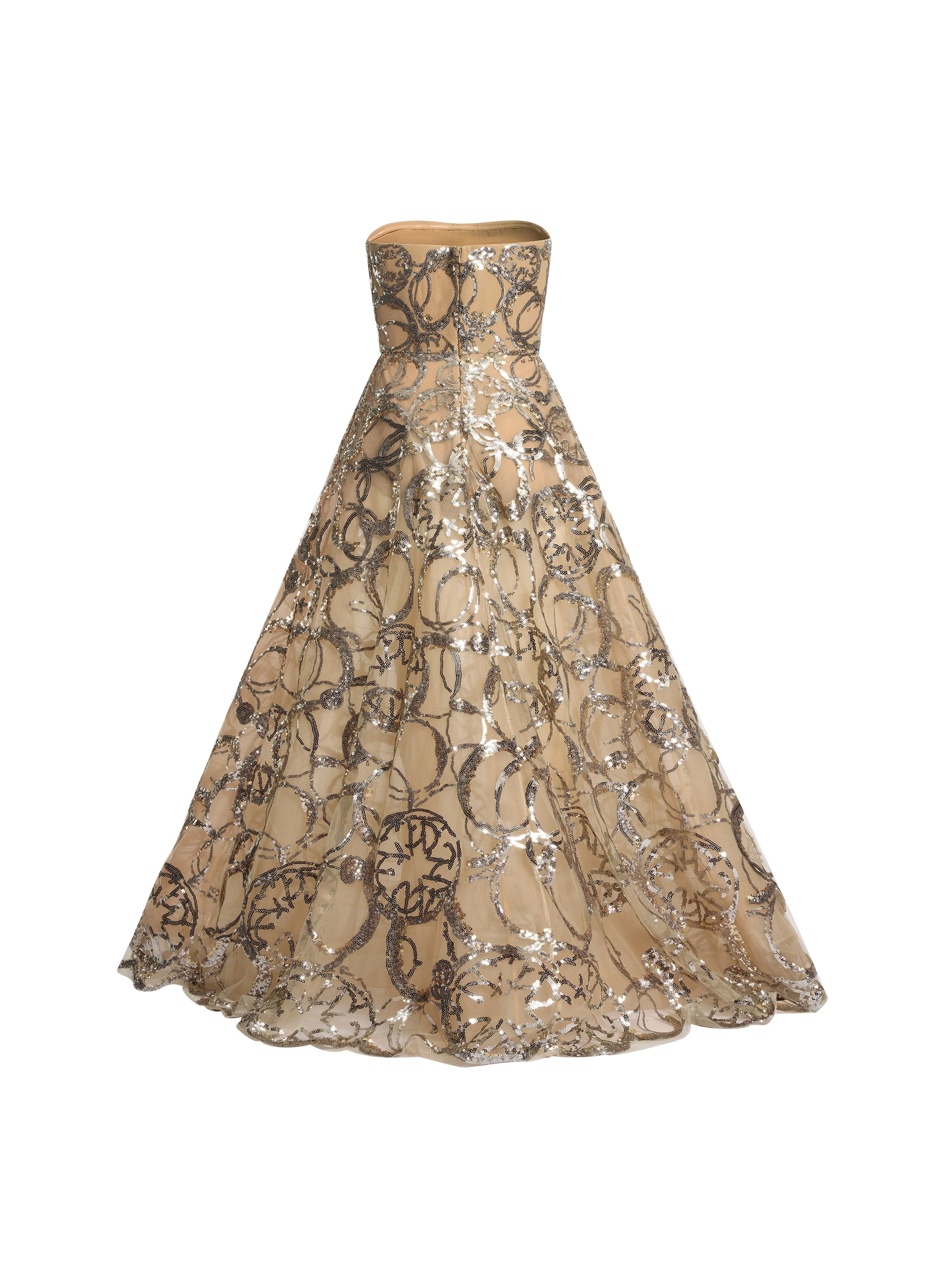 Embroidered Strapless Gown sold by Elie Saab product image thumbnail 5