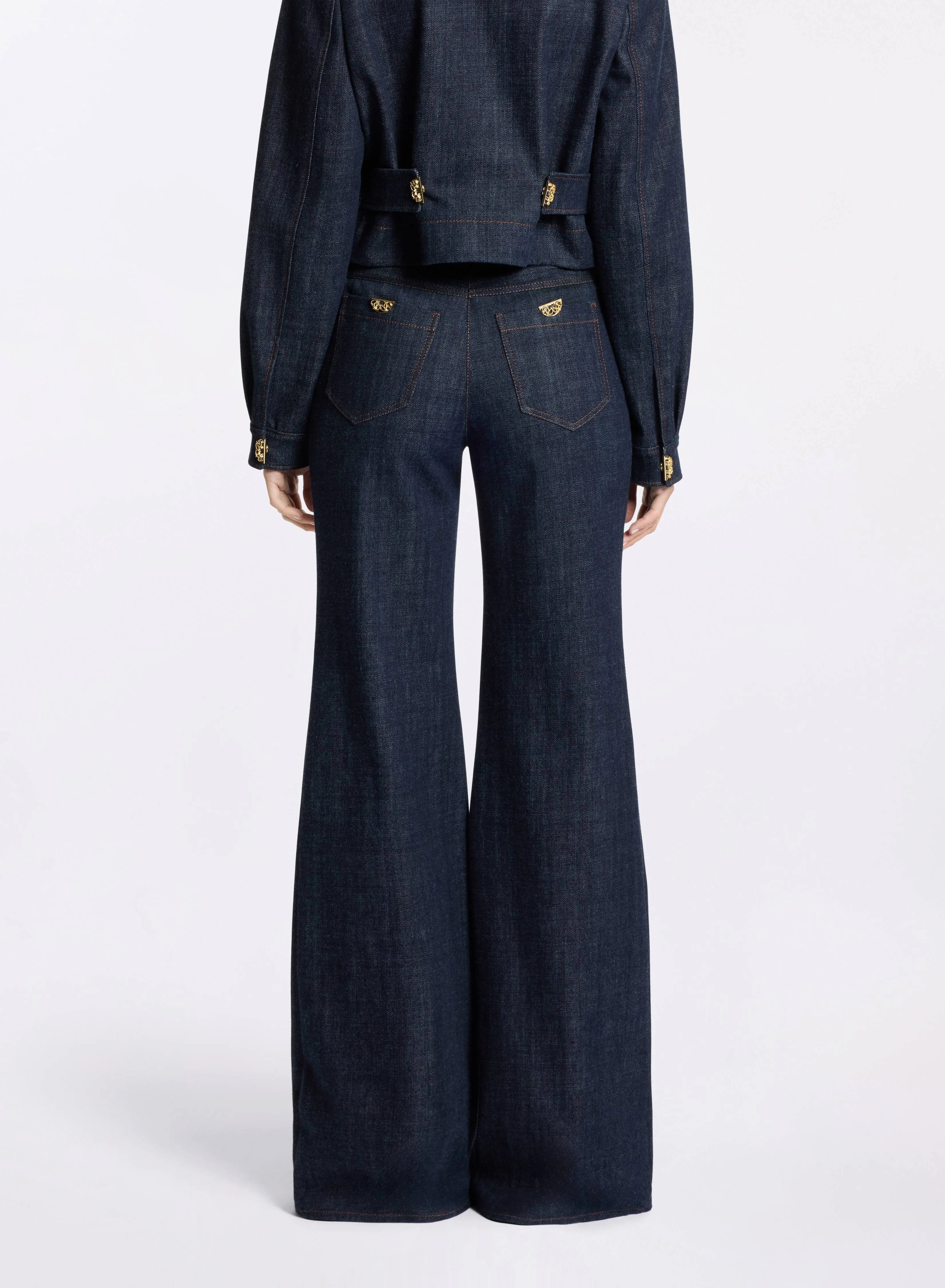 Flared Denim Pants sold by Elie Saab product image thumbnail 2