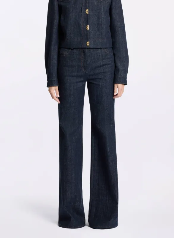Flared Denim Pants sold by Elie Saab