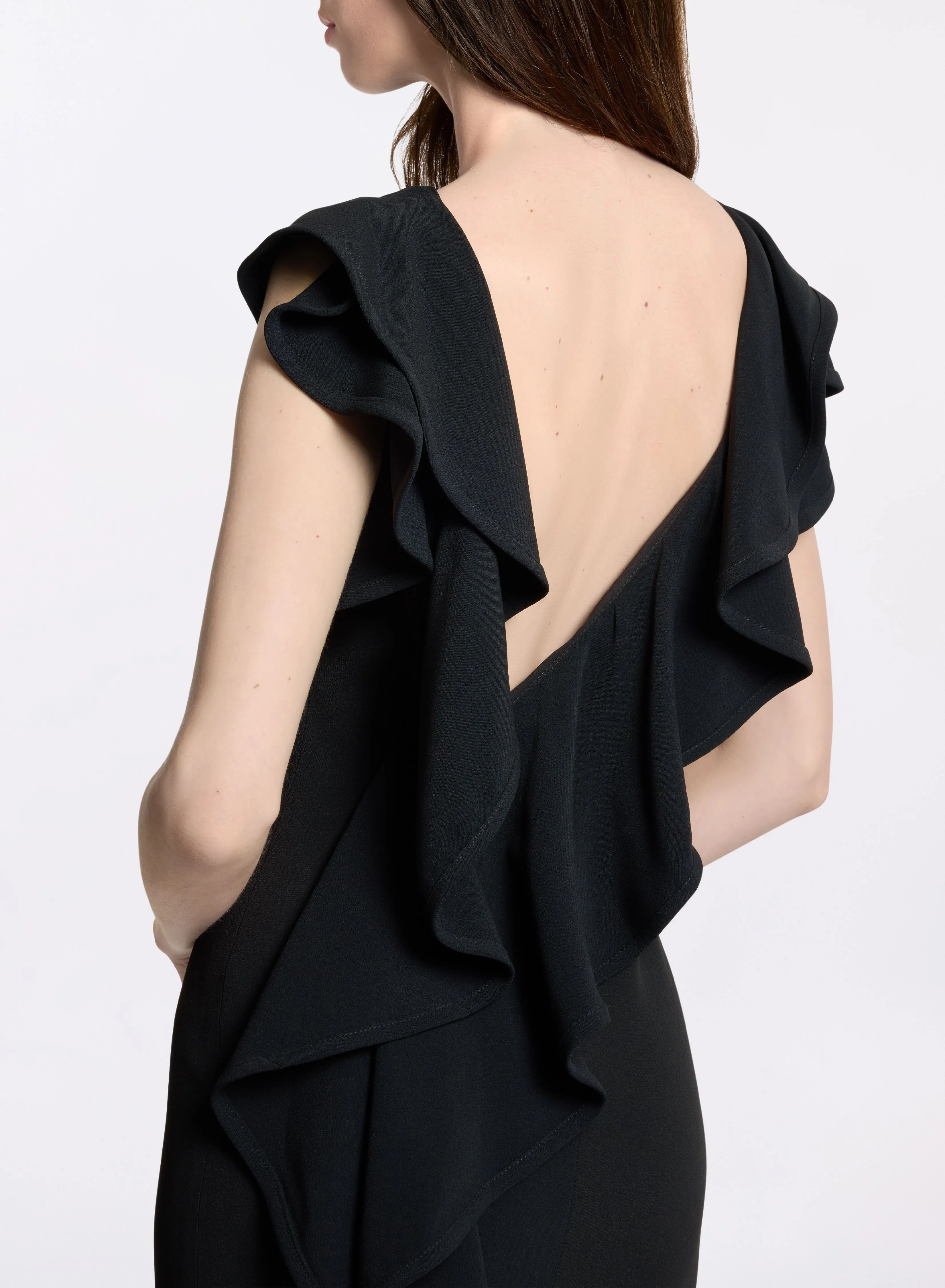 Ruffled Cady Dress sold by Elie Saab product image thumbnail 3