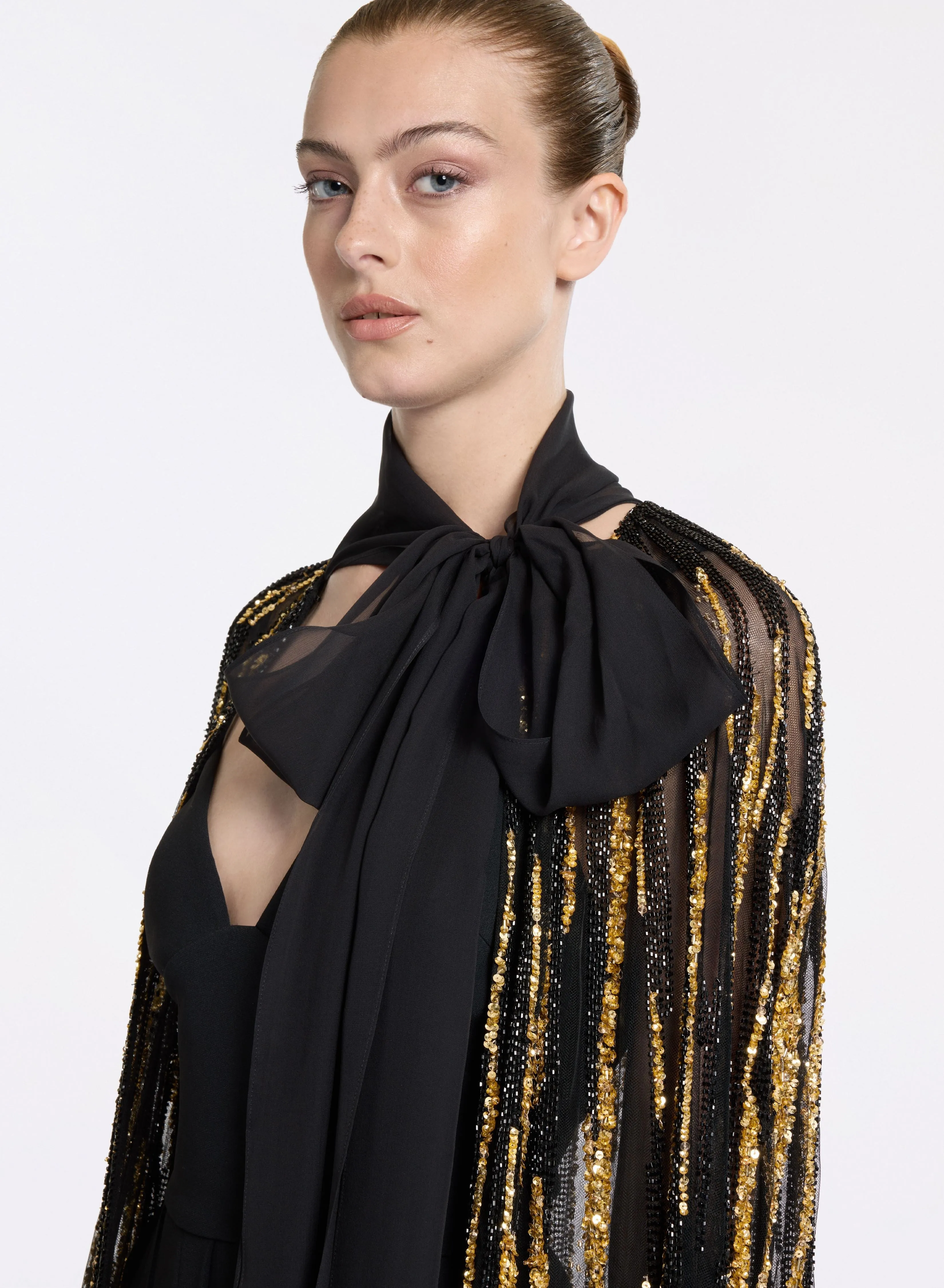 Bead Embroidered Cape sold by Elie Saab product image thumbnail 3