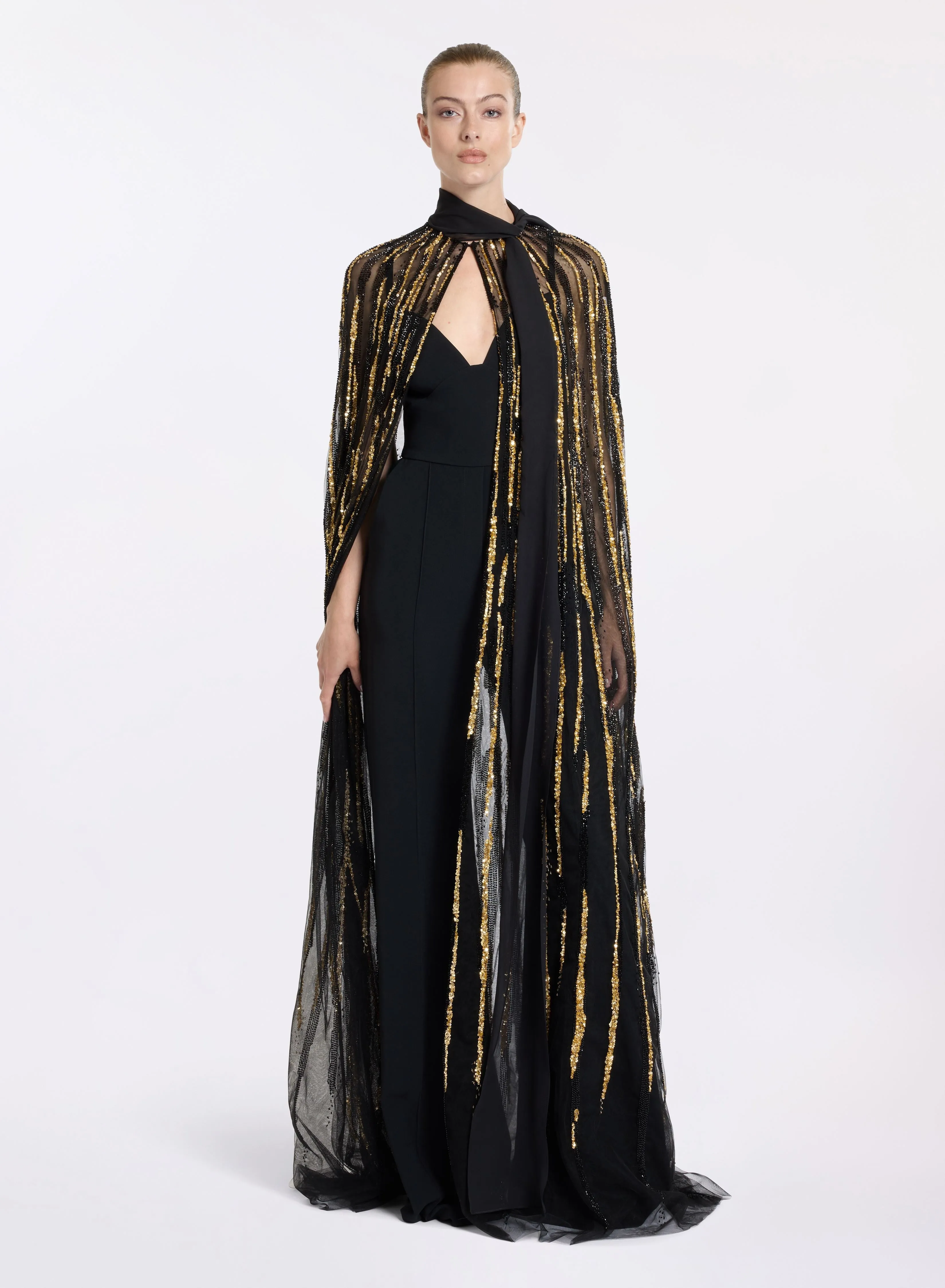 Bead Embroidered Cape sold by Elie Saab