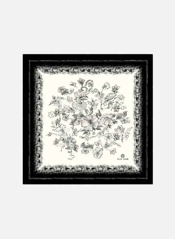 Silk Square Scarf made by Elie Saab