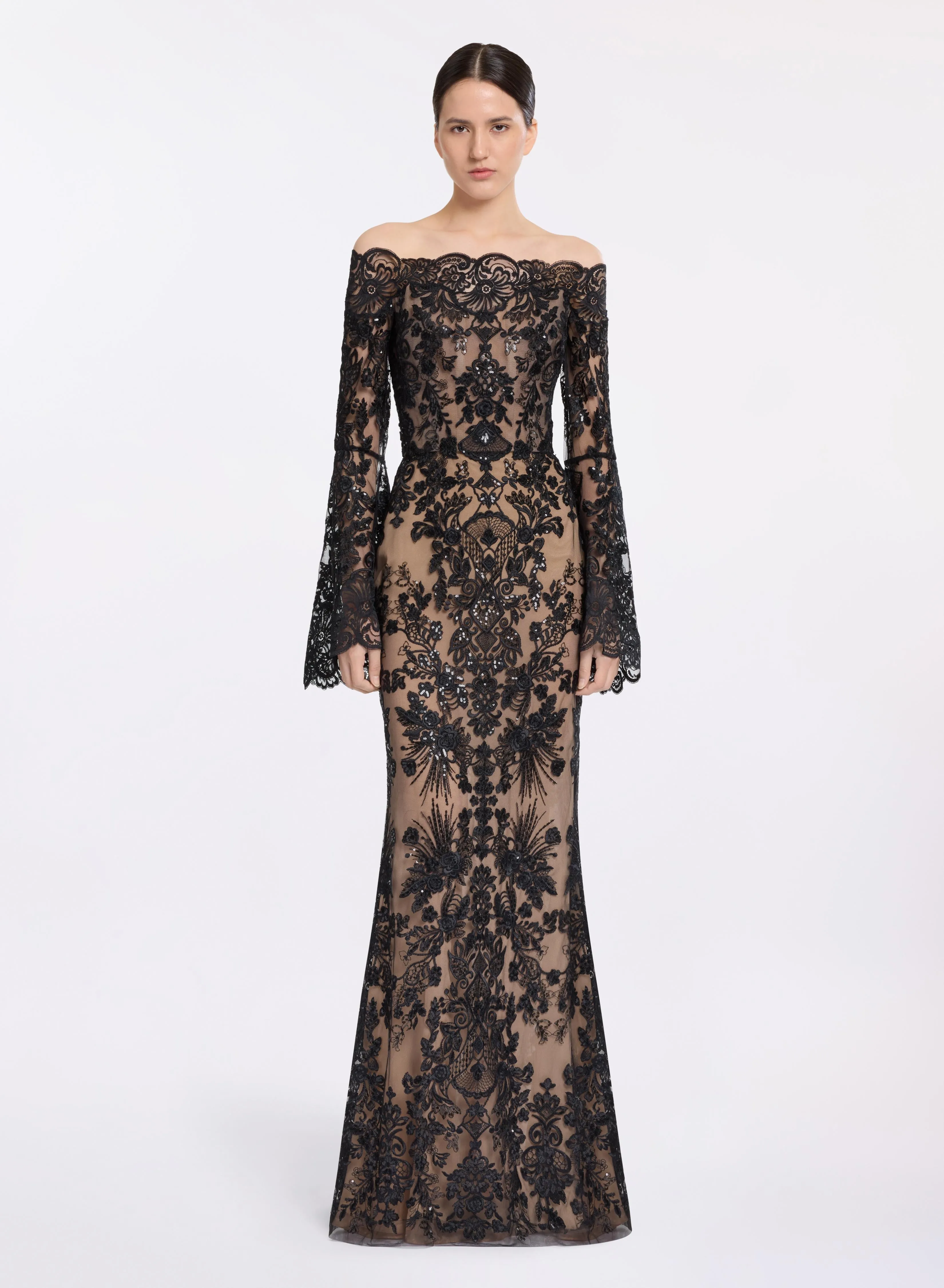 Embroidered Off-The-Shoulder Dress sold by Elie Saab