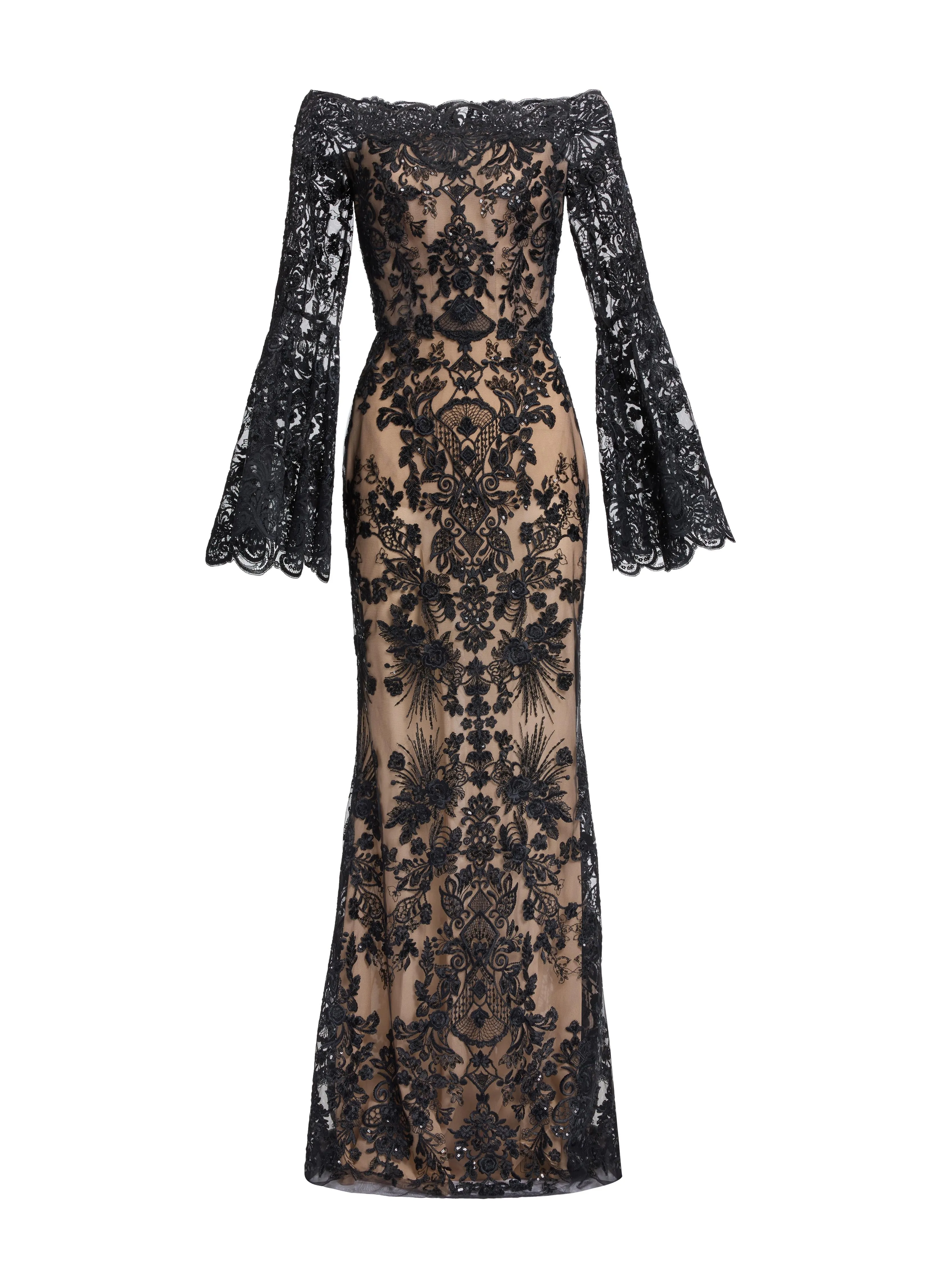 Embroidered Off-The-Shoulder Dress sold by Elie Saab product image thumbnail 4