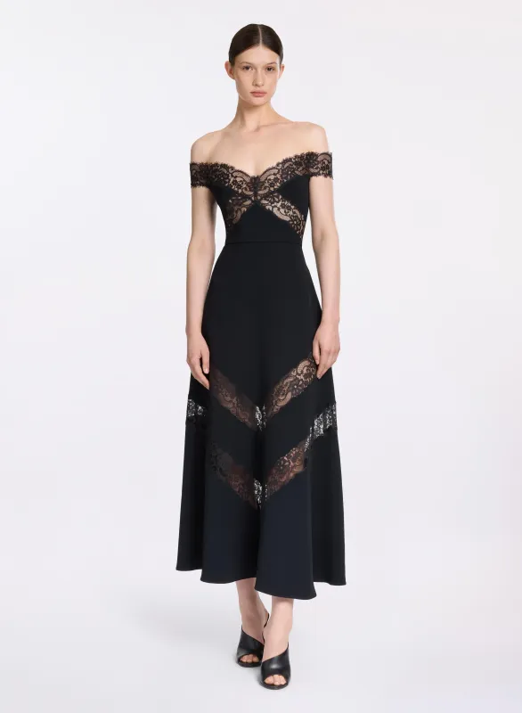 Off-The-Shoulder Midi Dress sold by Elie Saab