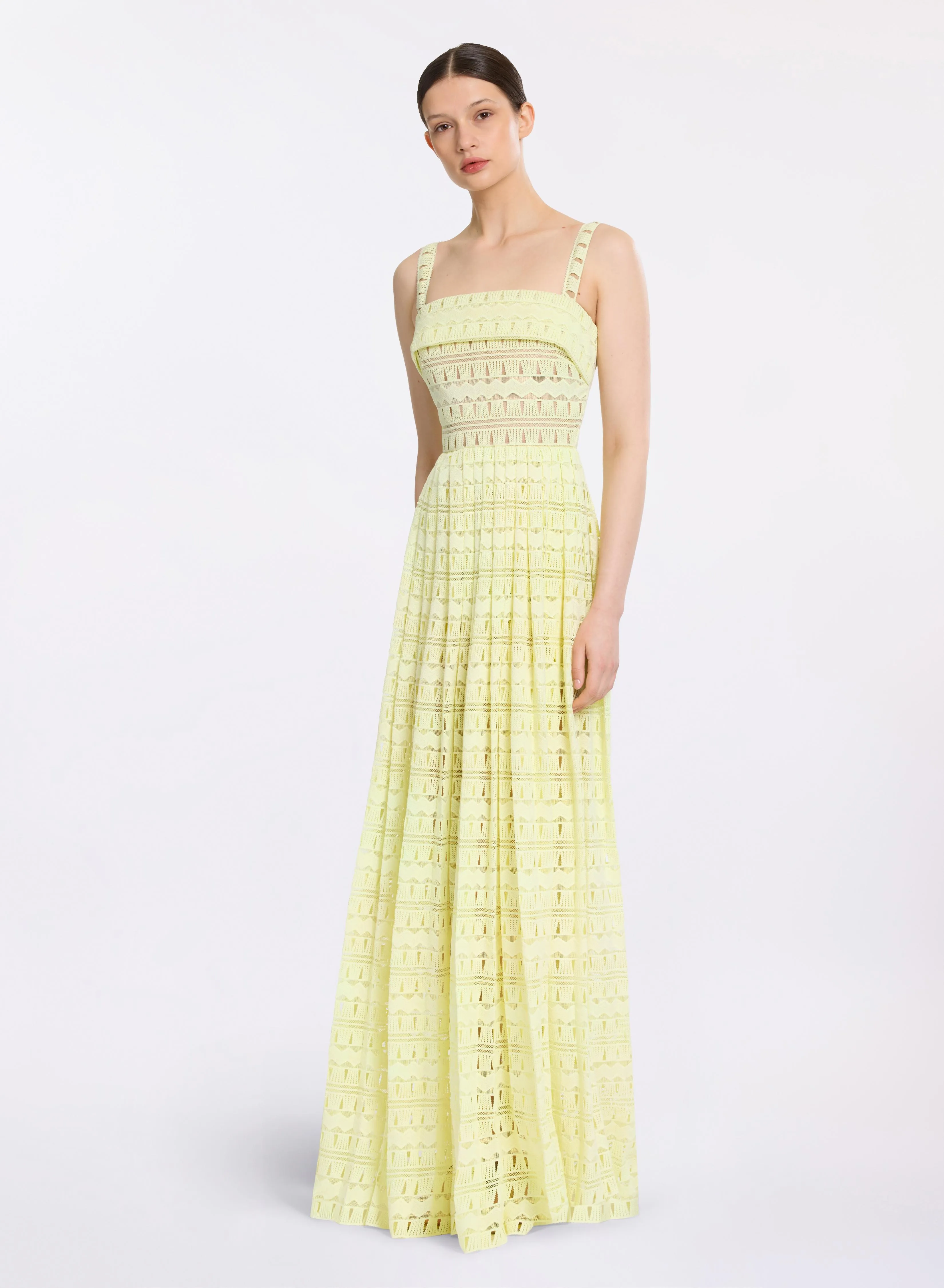 Macramé Long Dress sold by Elie Saab