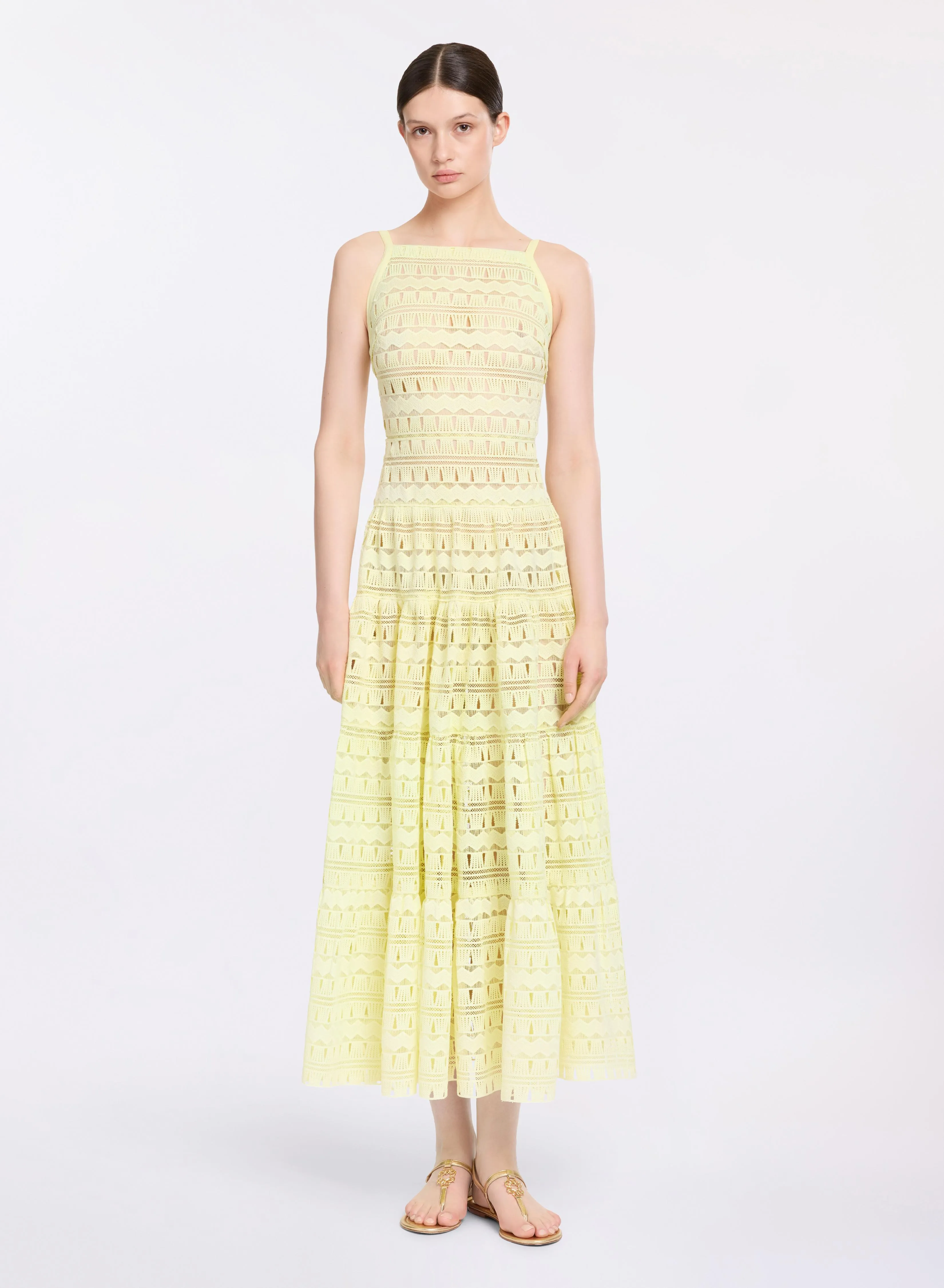 Macramé Midi Dress sold by Elie Saab