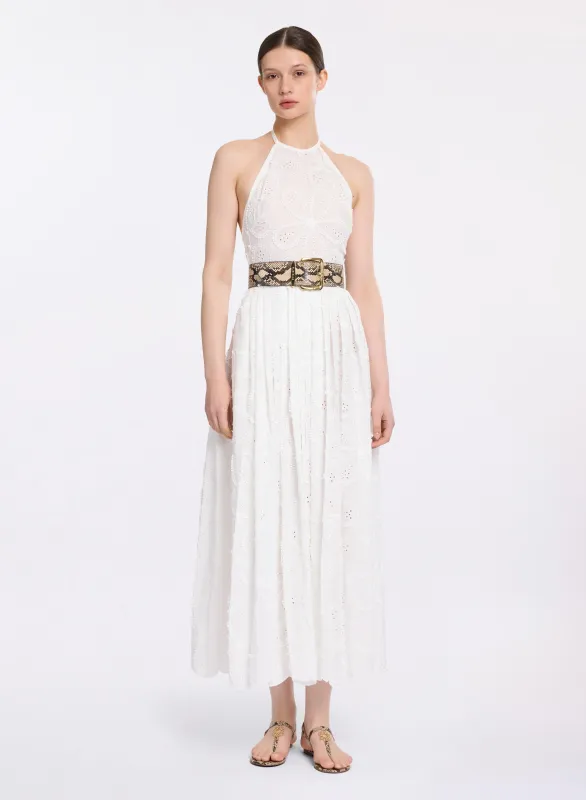 Embroidered Cotton Midi Dress sold by Elie Saab