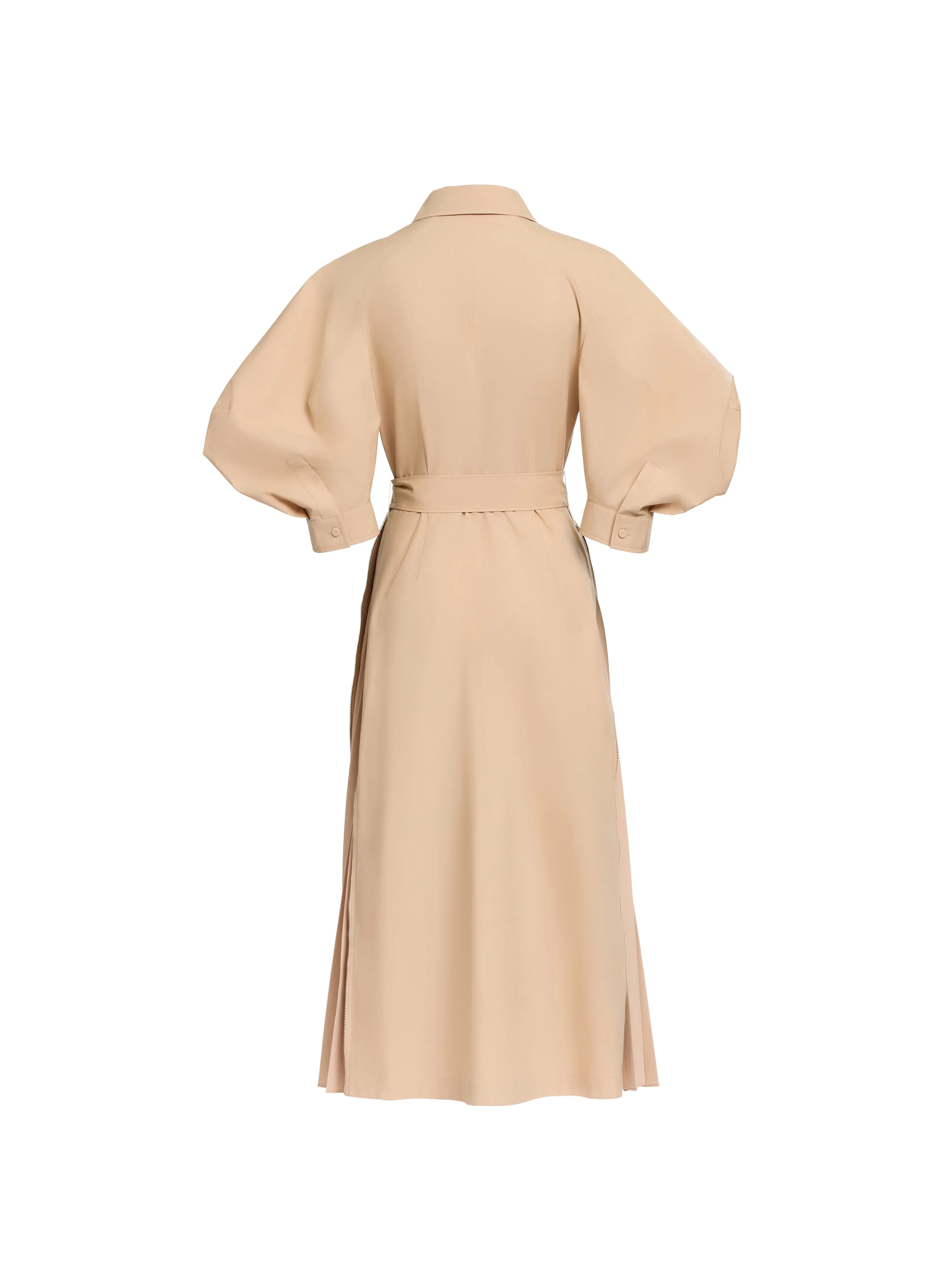 Pleated Cotton Midi Dress sold by Elie Saab product image thumbnail 5