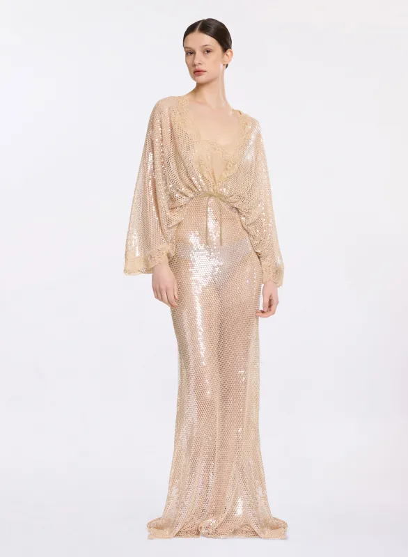 Sequined Mesh Dress made by Elie Saab