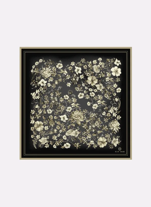 Silk Square Scarf made by Elie Saab