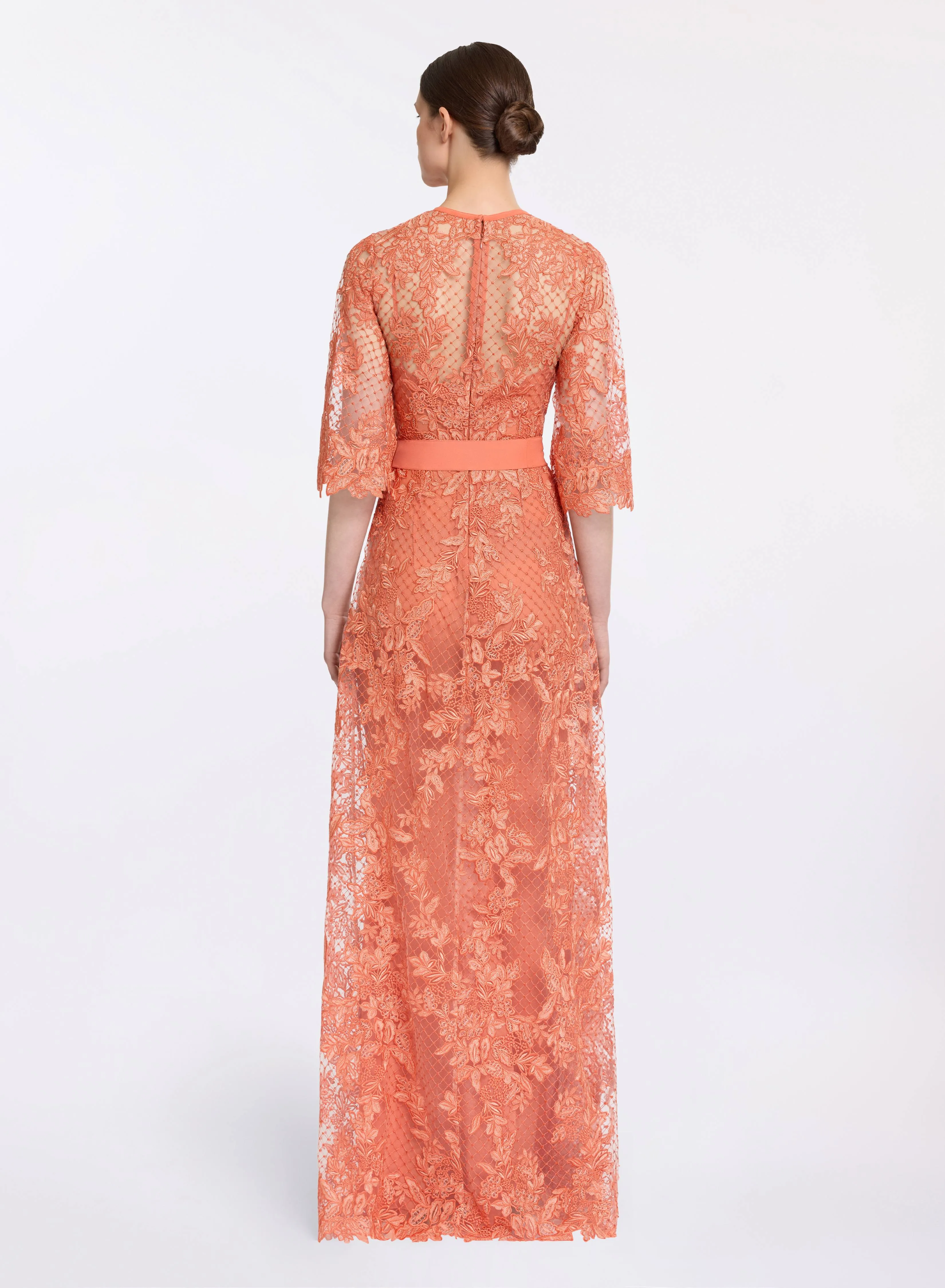 Embroidered Tulle and Lace Dress sold by Elie Saab product image thumbnail 2