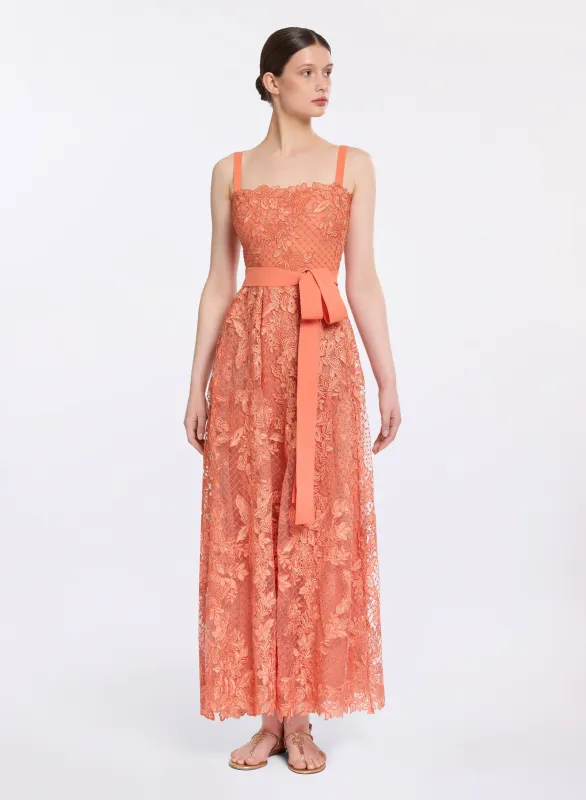 Embroidered Tulle and Lace Dress made by Elie Saab