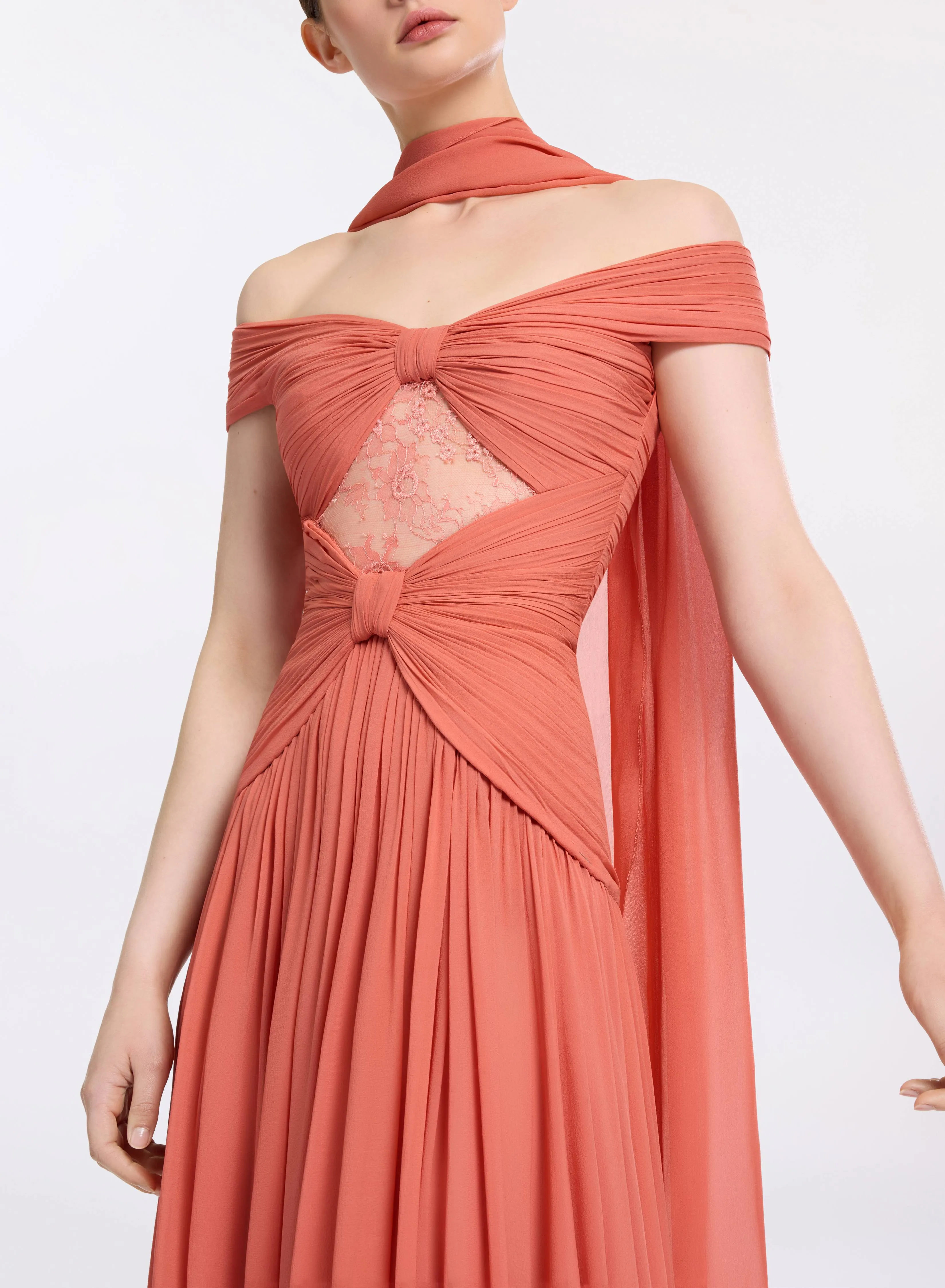 Silk and Lace Dress sold by Elie Saab product image thumbnail 3