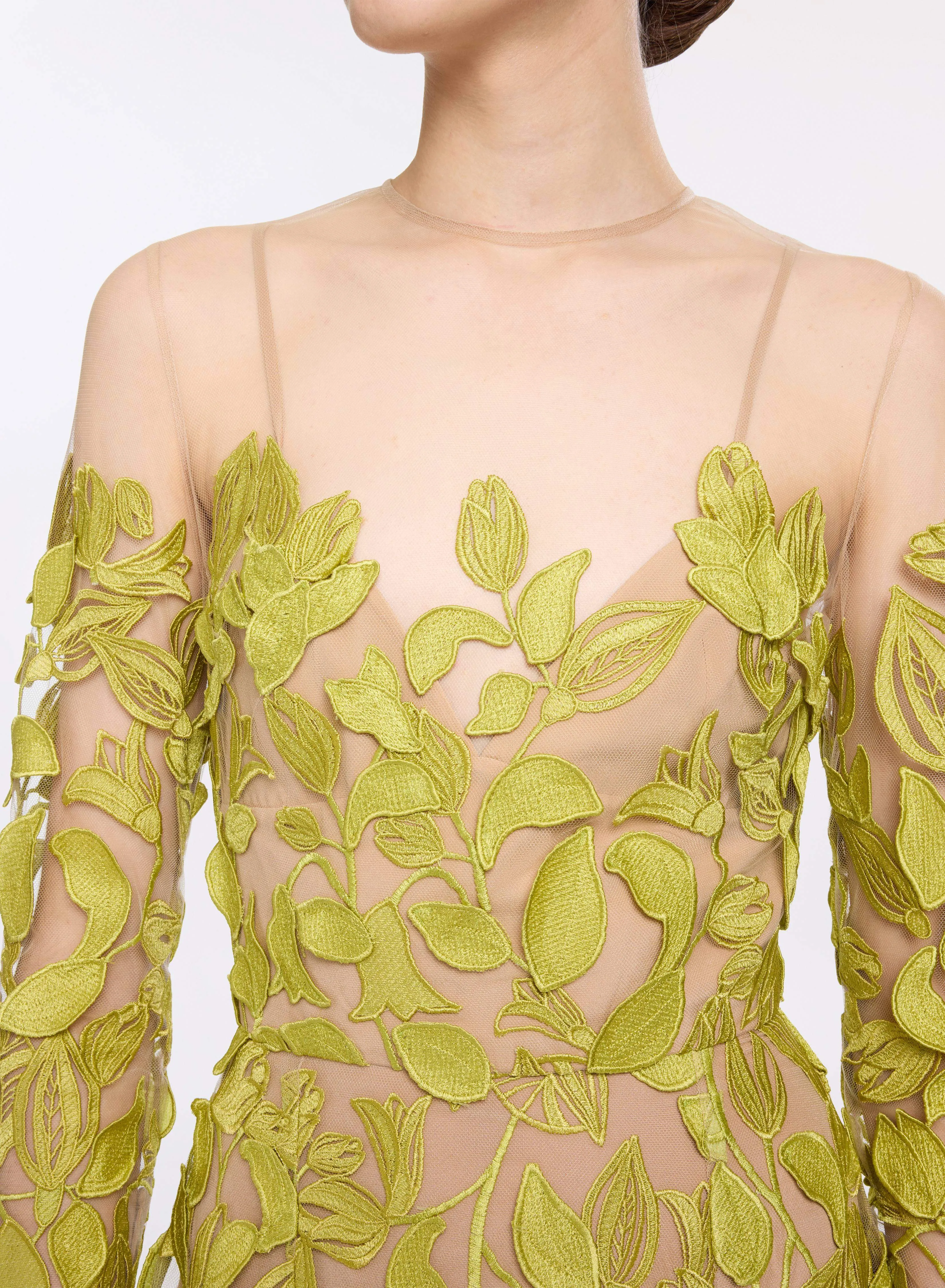 Embroidered Tulle Dress sold by Elie Saab product image thumbnail 3