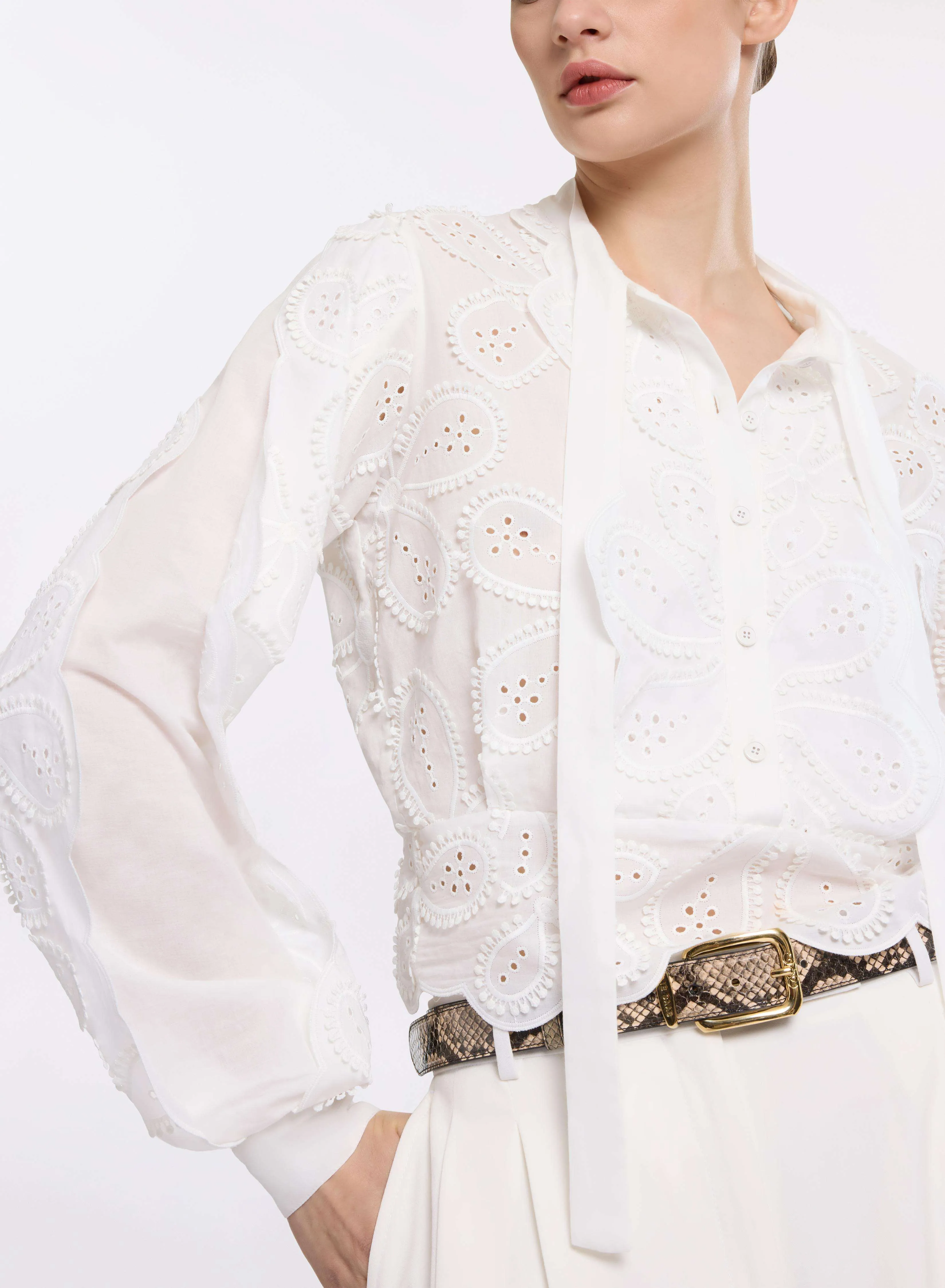 Embroidered Cotton Blouse sold by Elie Saab product image thumbnail 3