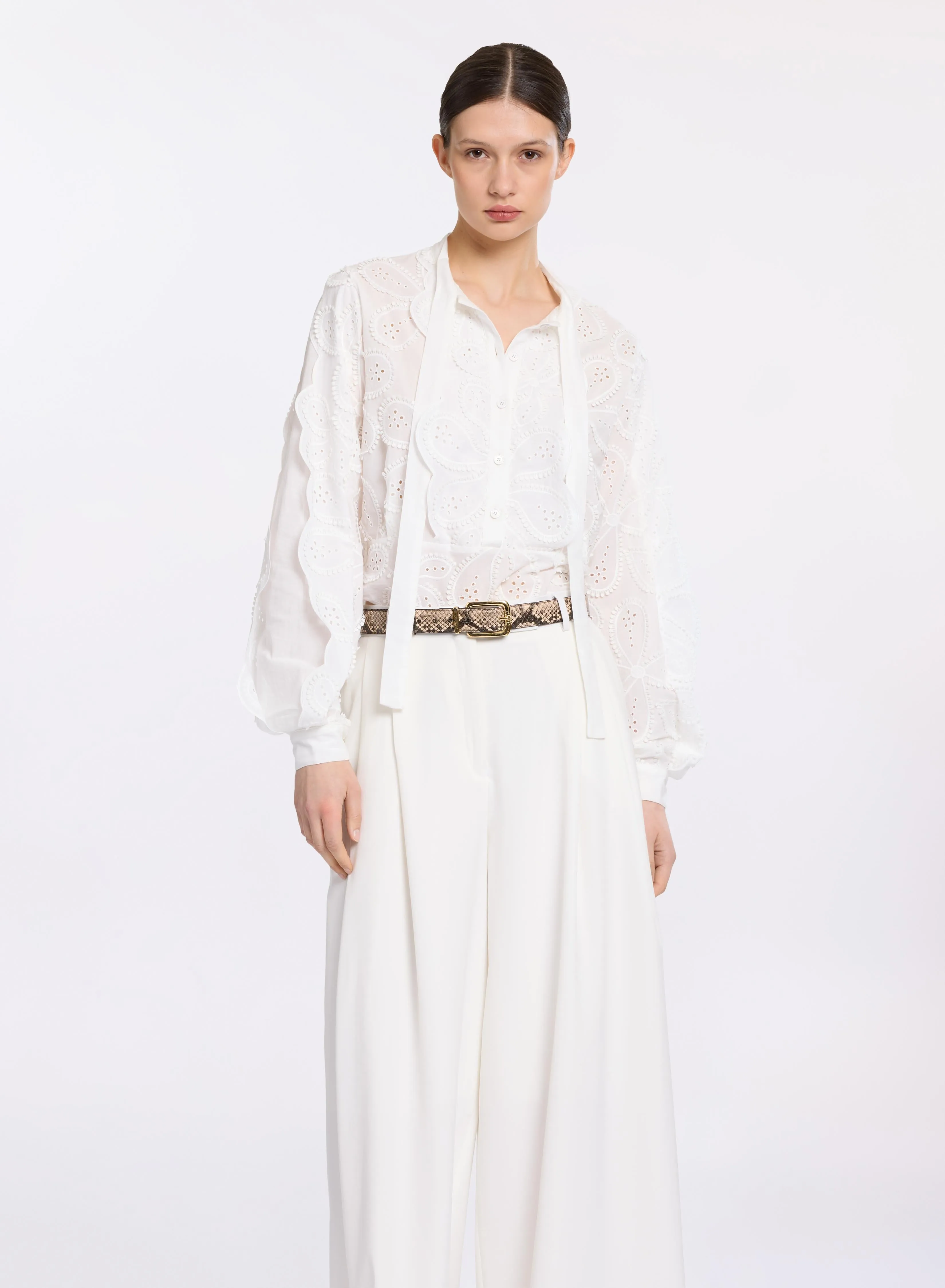 Embroidered Cotton Blouse sold by Elie Saab