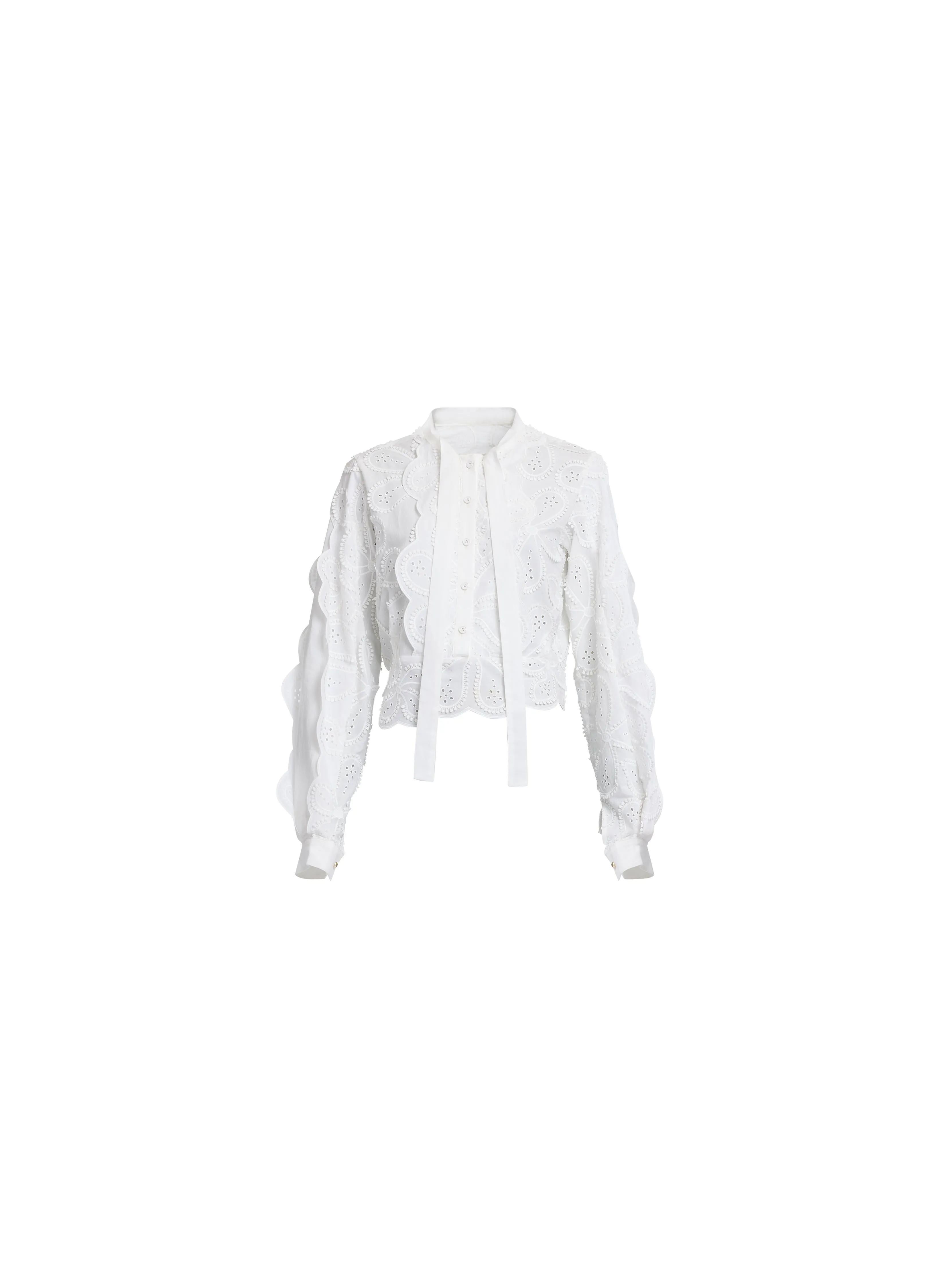 Embroidered Cotton Blouse sold by Elie Saab product image thumbnail 4