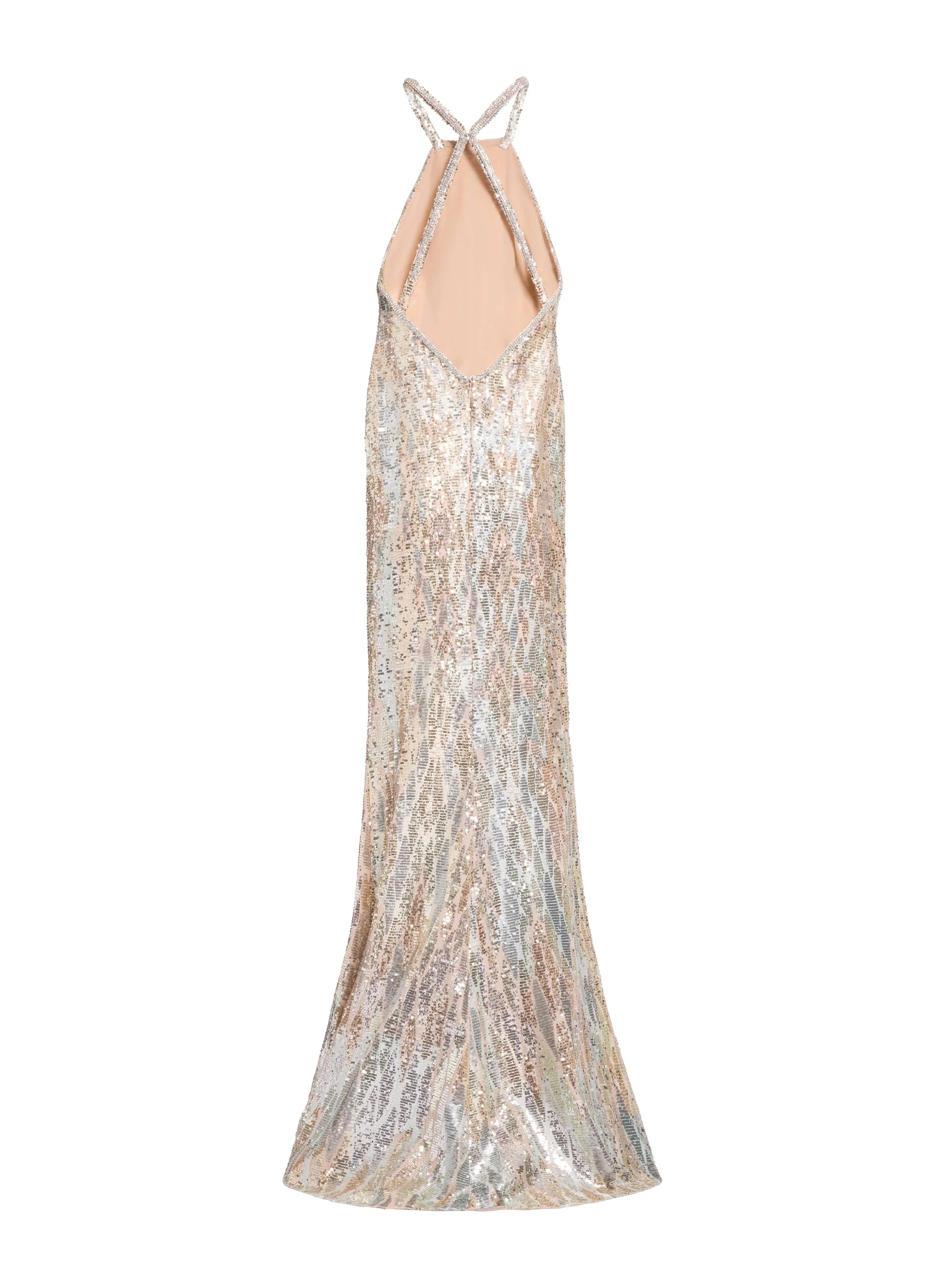 Sequin Embroidered Halter Neck Gown sold by Elie Saab product image thumbnail 5