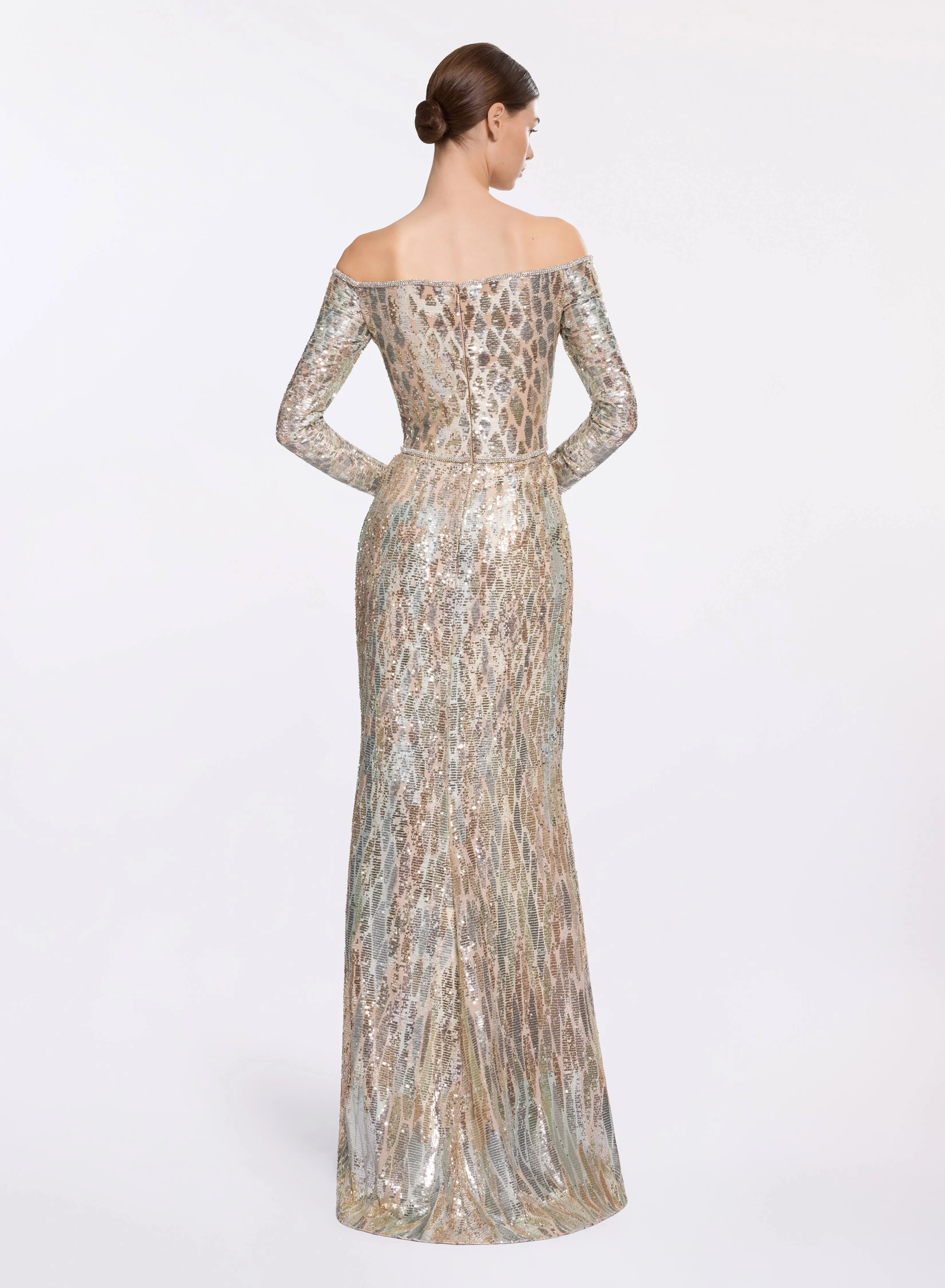 Sequin Embroidered Off-The-Shoulder Gown sold by Elie Saab product image thumbnail 2