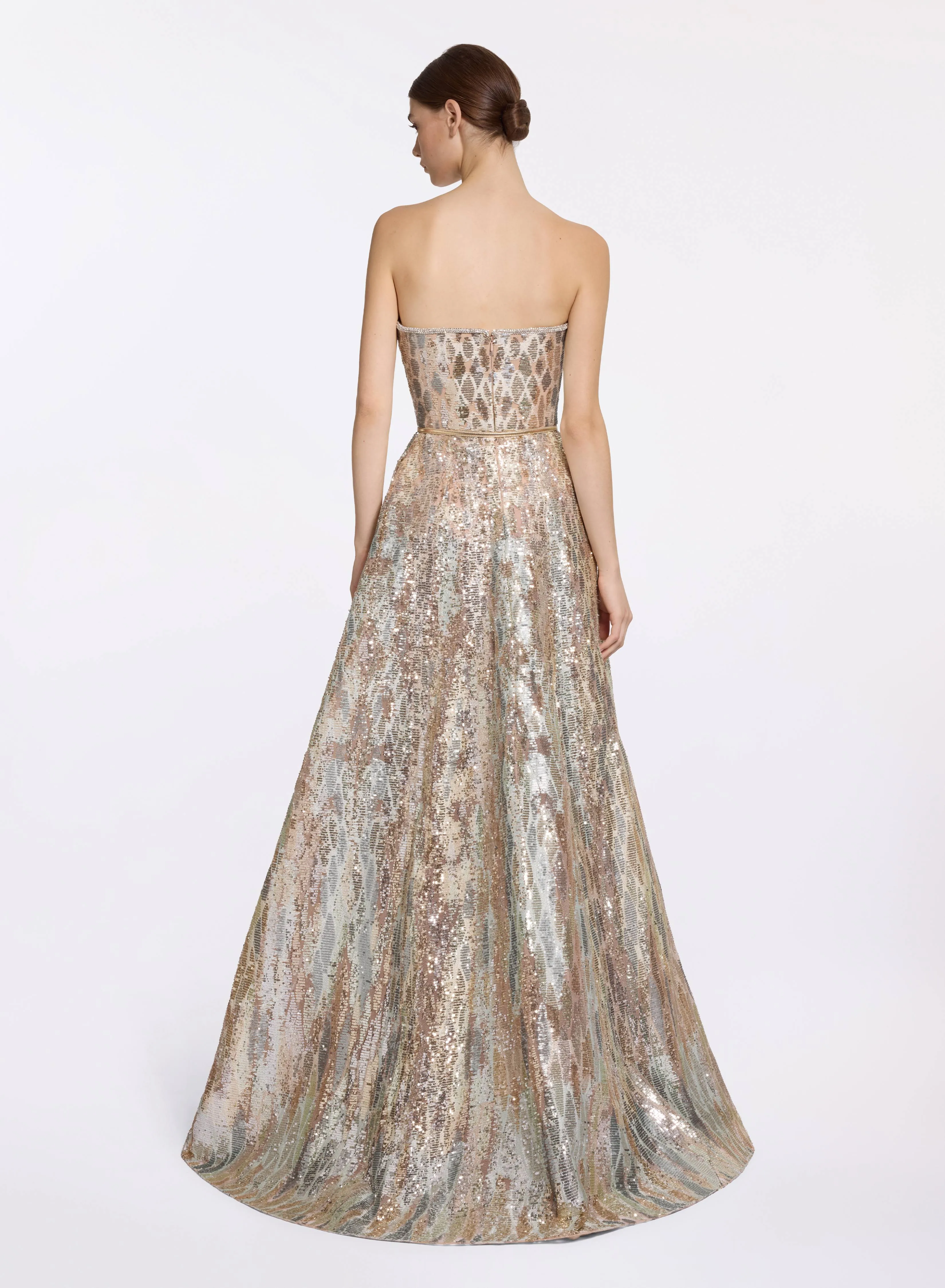 Sequin Embroidered Strapless Gown sold by Elie Saab product image thumbnail 2