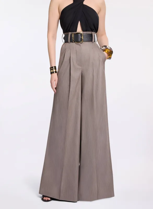 Cotton Twill Pants made by Elie Saab