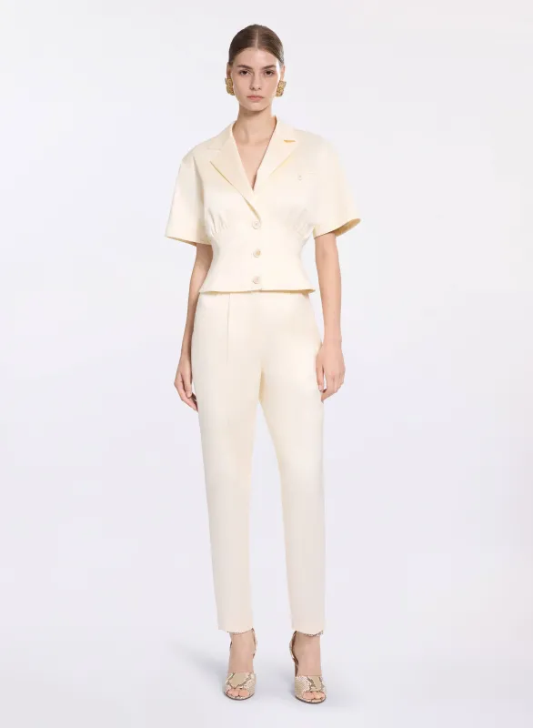 Satin Cotton Jacket made by Elie Saab
