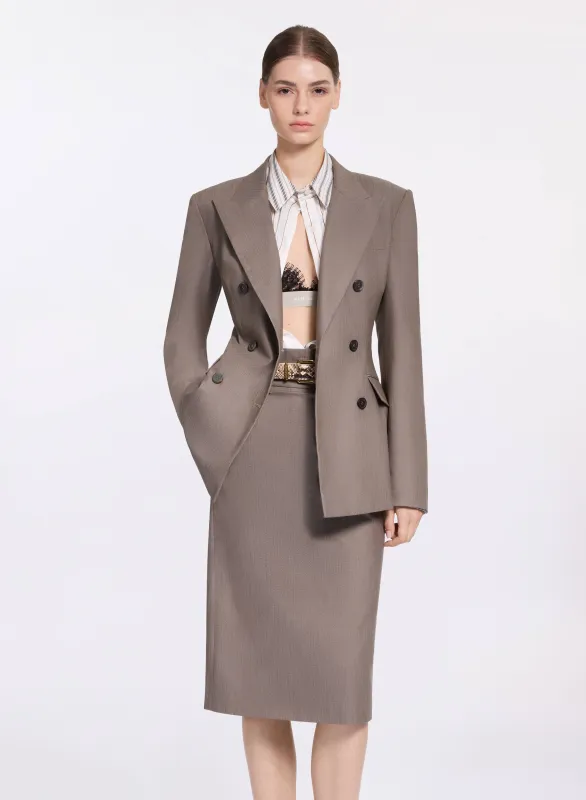 Cotton Twill Blazer made by Elie Saab