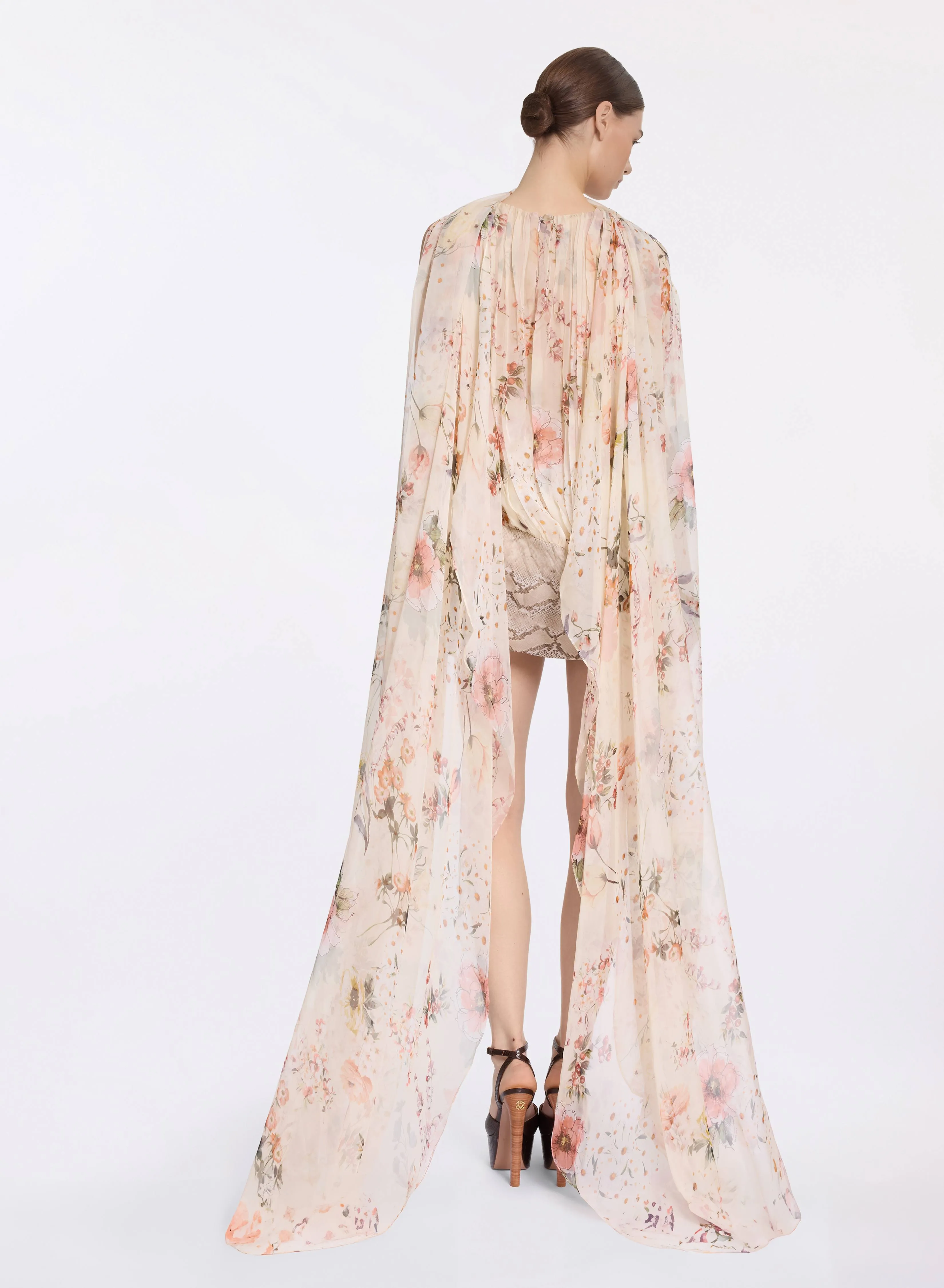 Floral Print Short Dress sold by Elie Saab product image thumbnail 2