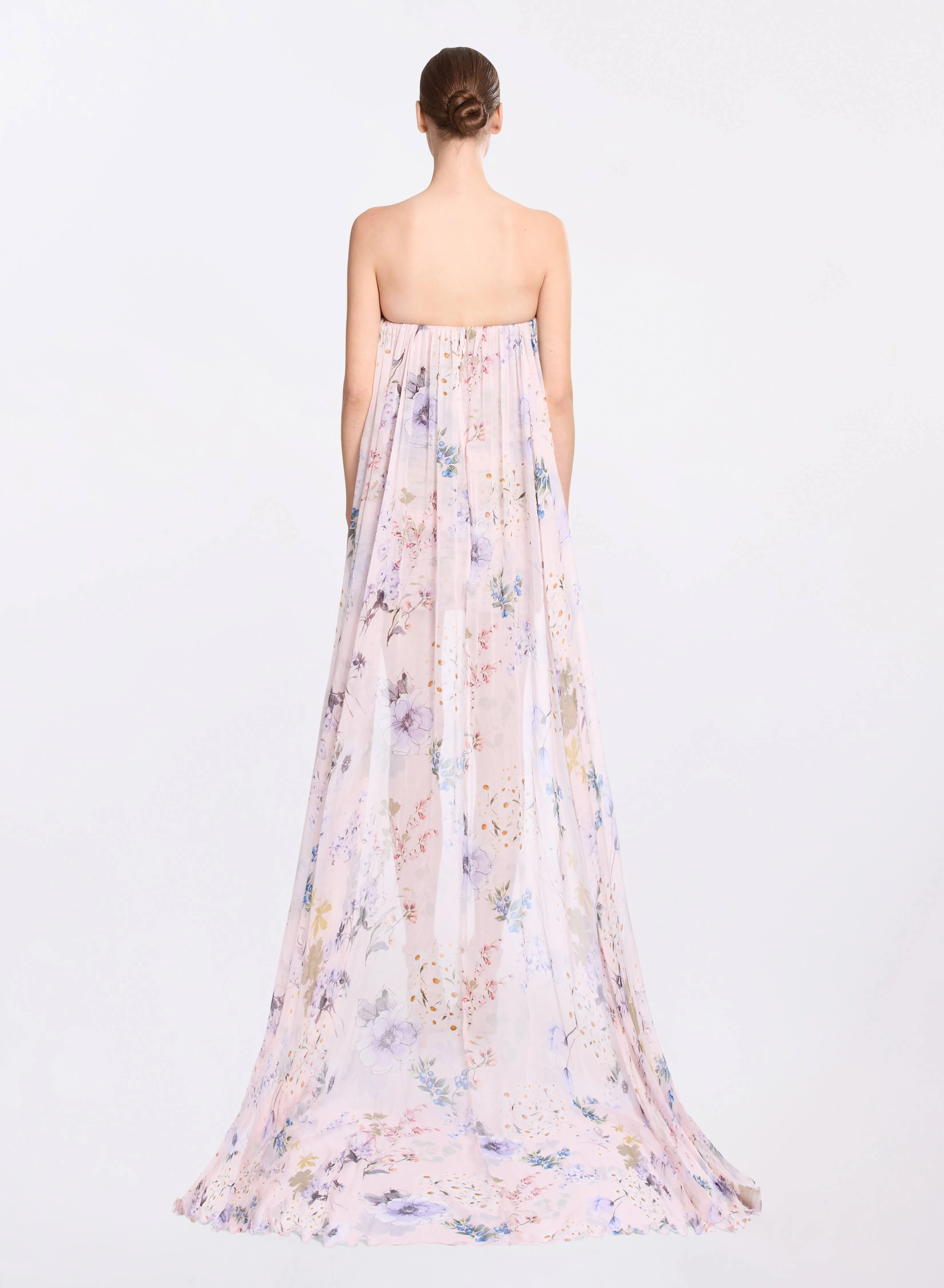 Garden Print Short Dress sold by Elie Saab product image thumbnail 2