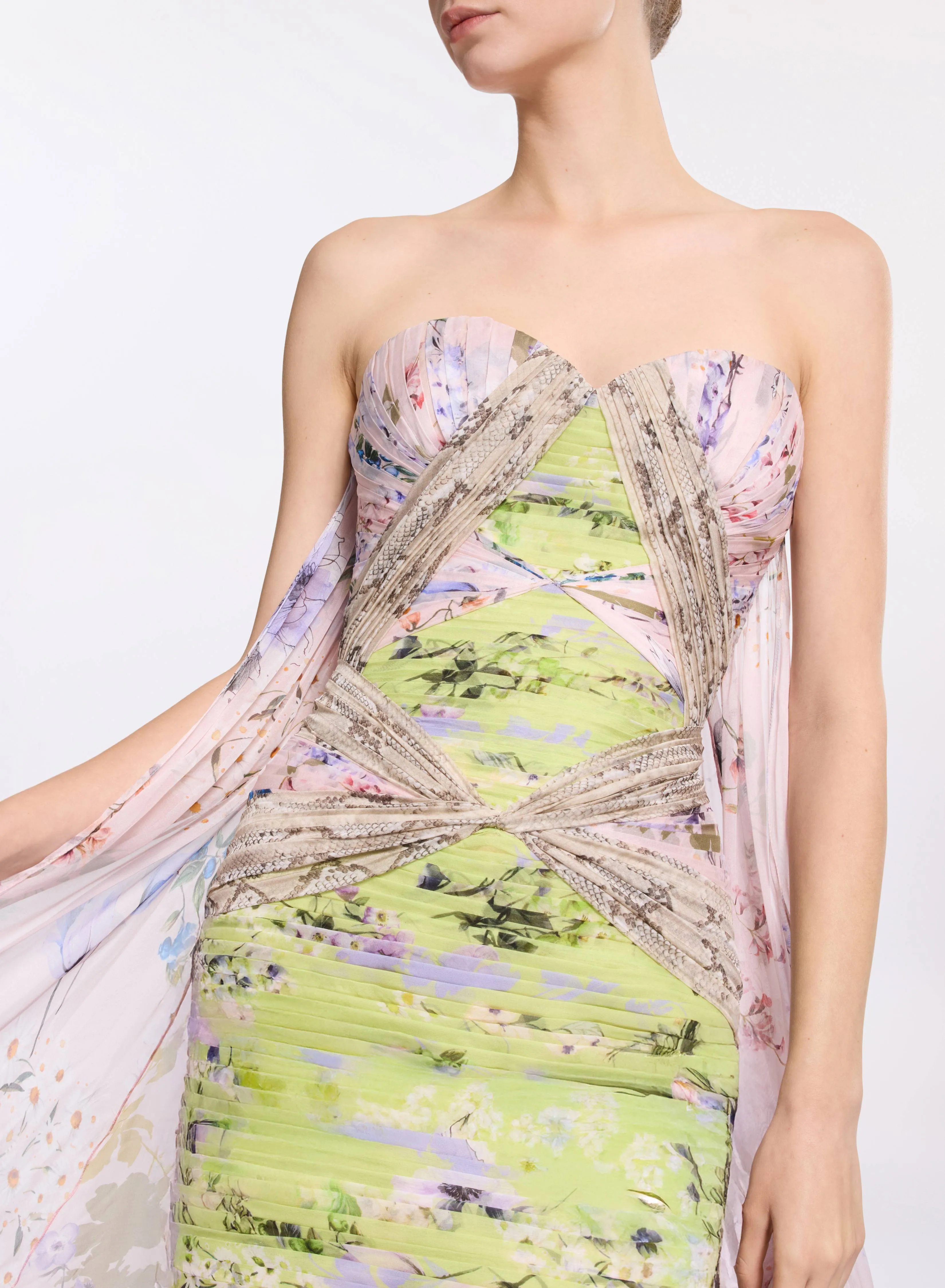 Garden Print Short Dress sold by Elie Saab product image thumbnail 3