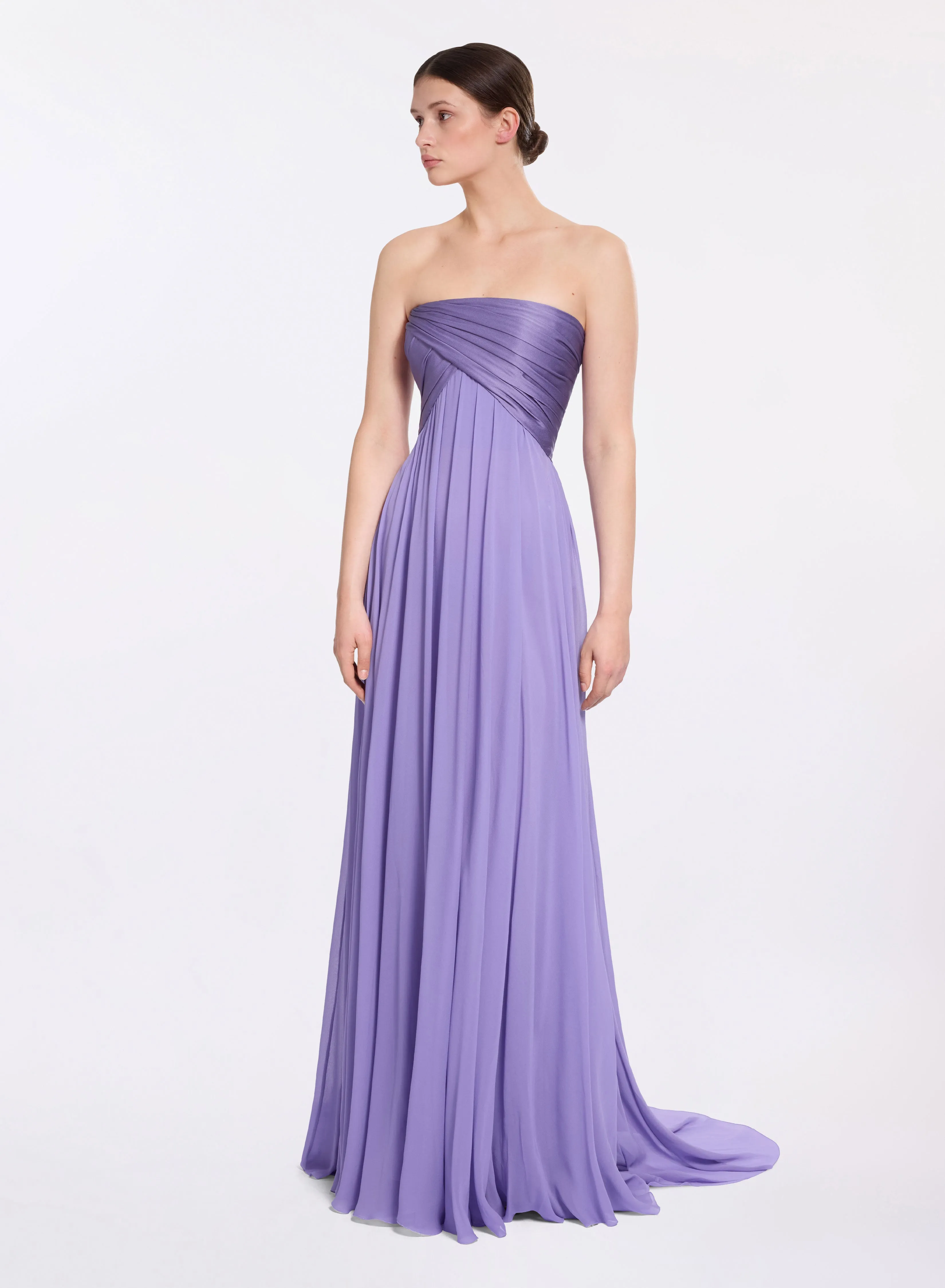 Satin & Silk Long Dress sold by Elie Saab