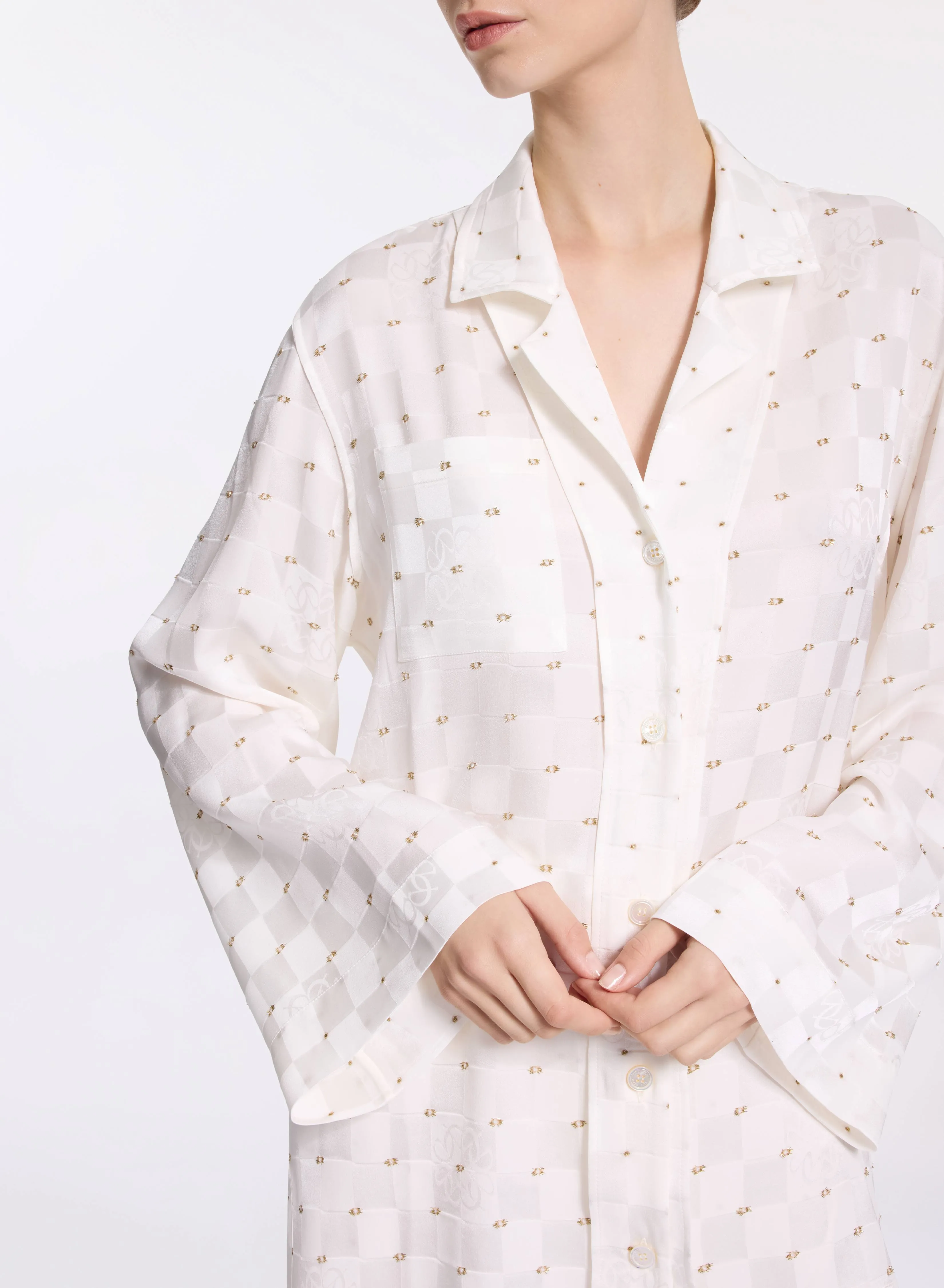 Monogram Jacquard Shirt sold by Elie Saab product image thumbnail 4