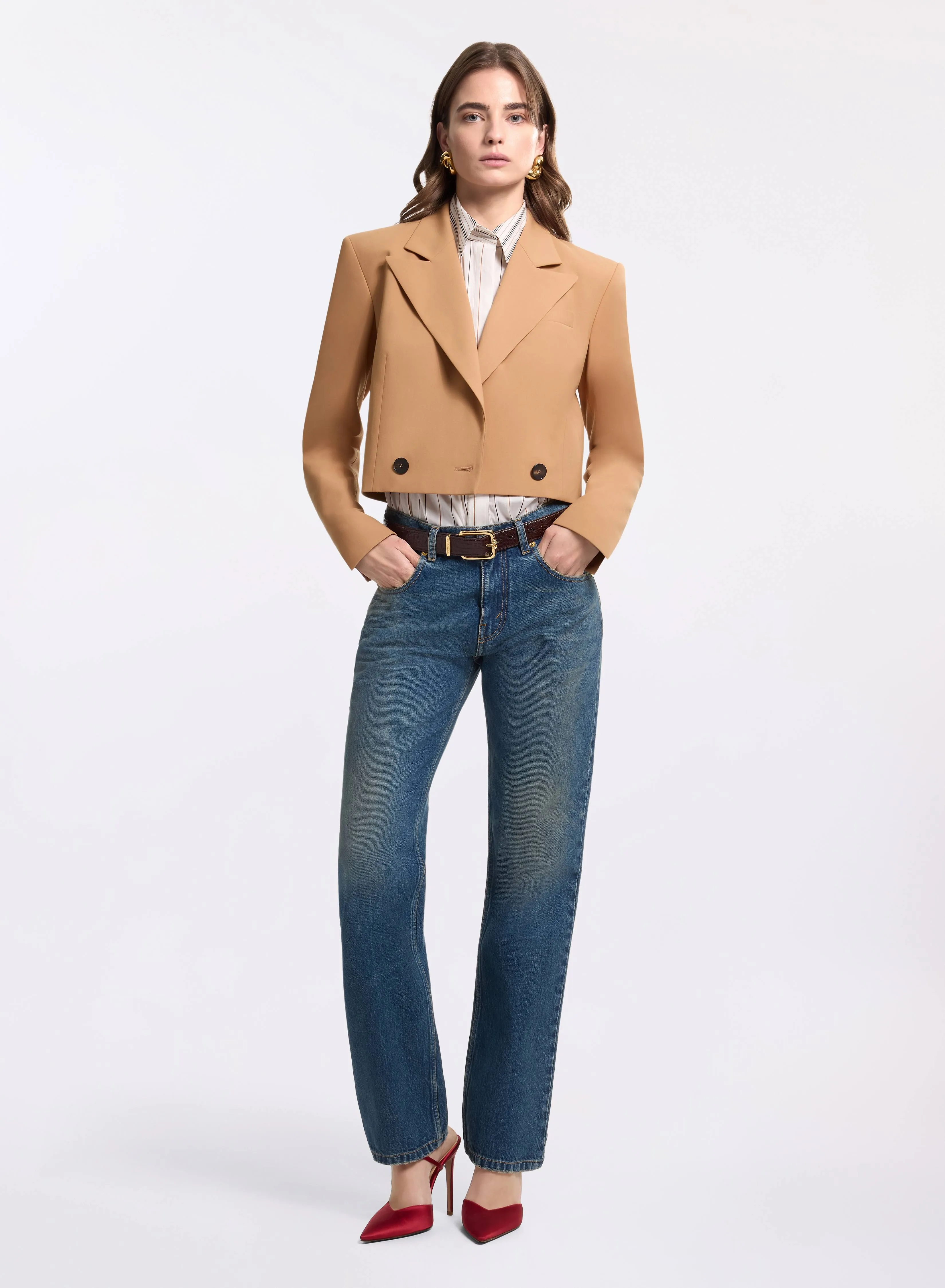 Cropped Wool Jacket sold by Elie Saab