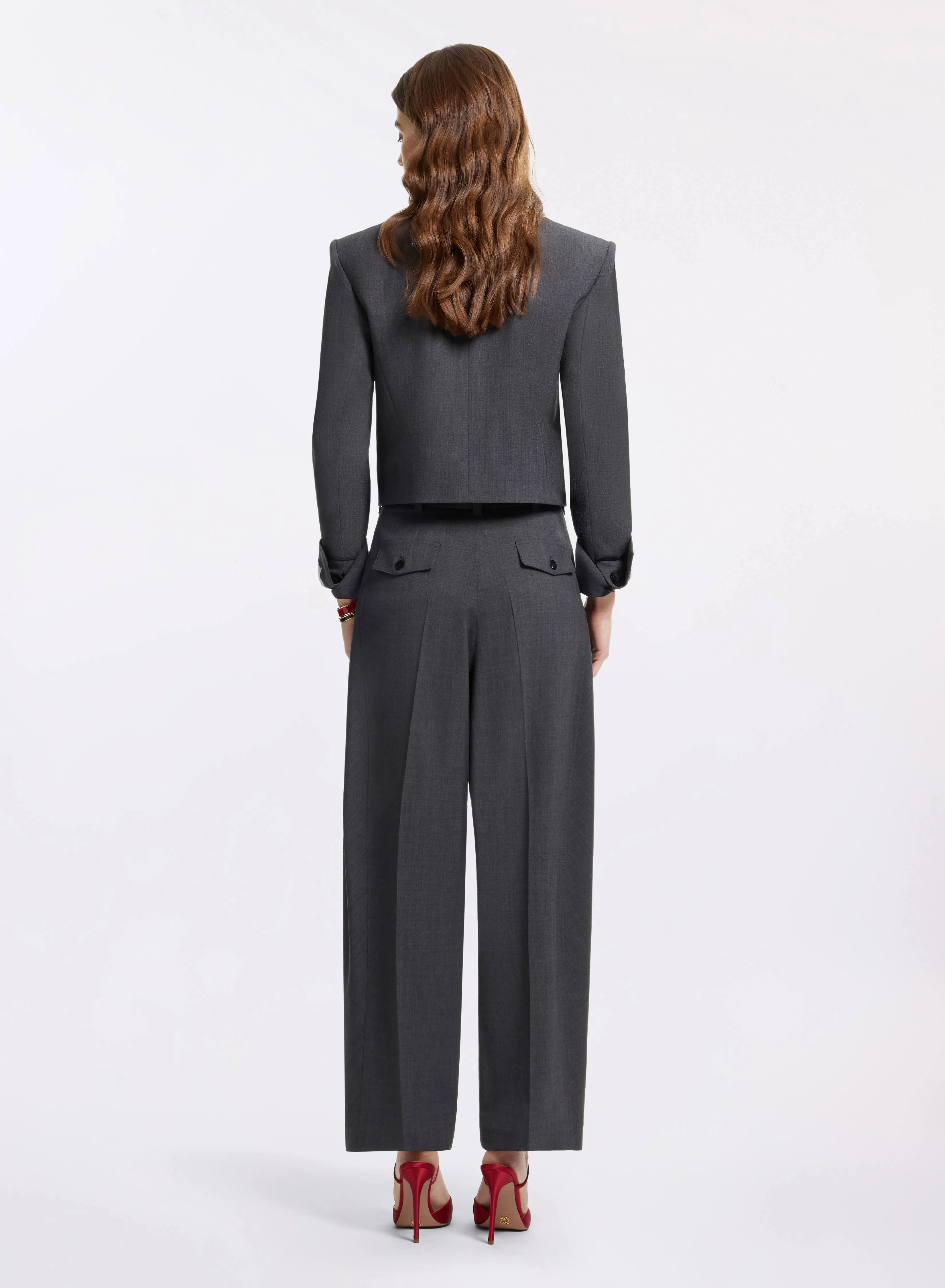 Cropped Wool Jacket sold by Elie Saab product image thumbnail 4