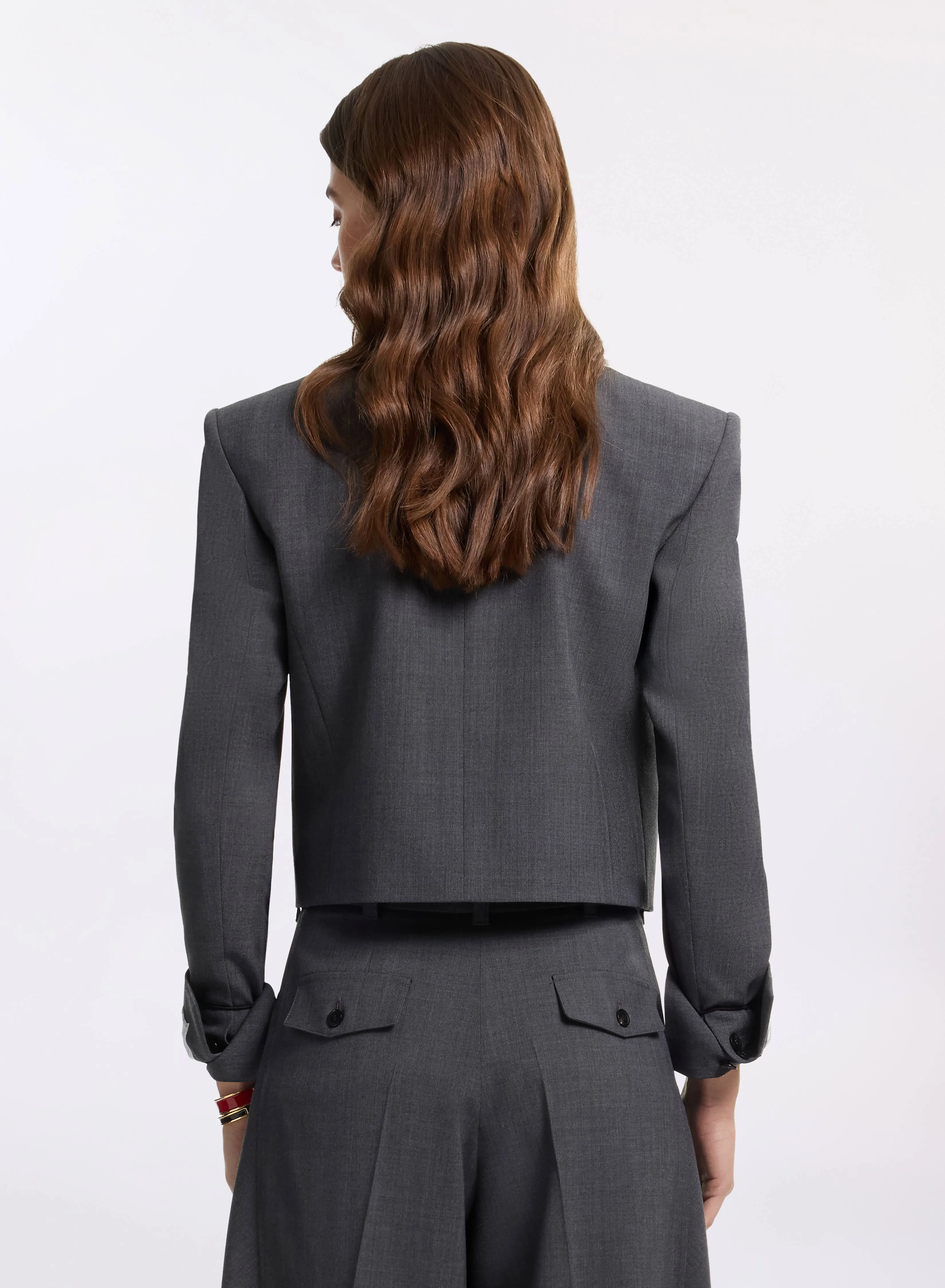 Cropped Wool Jacket sold by Elie Saab product image thumbnail 2