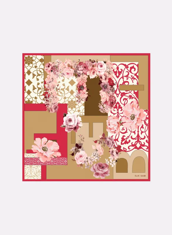 Silk Square Scarf made by Elie Saab