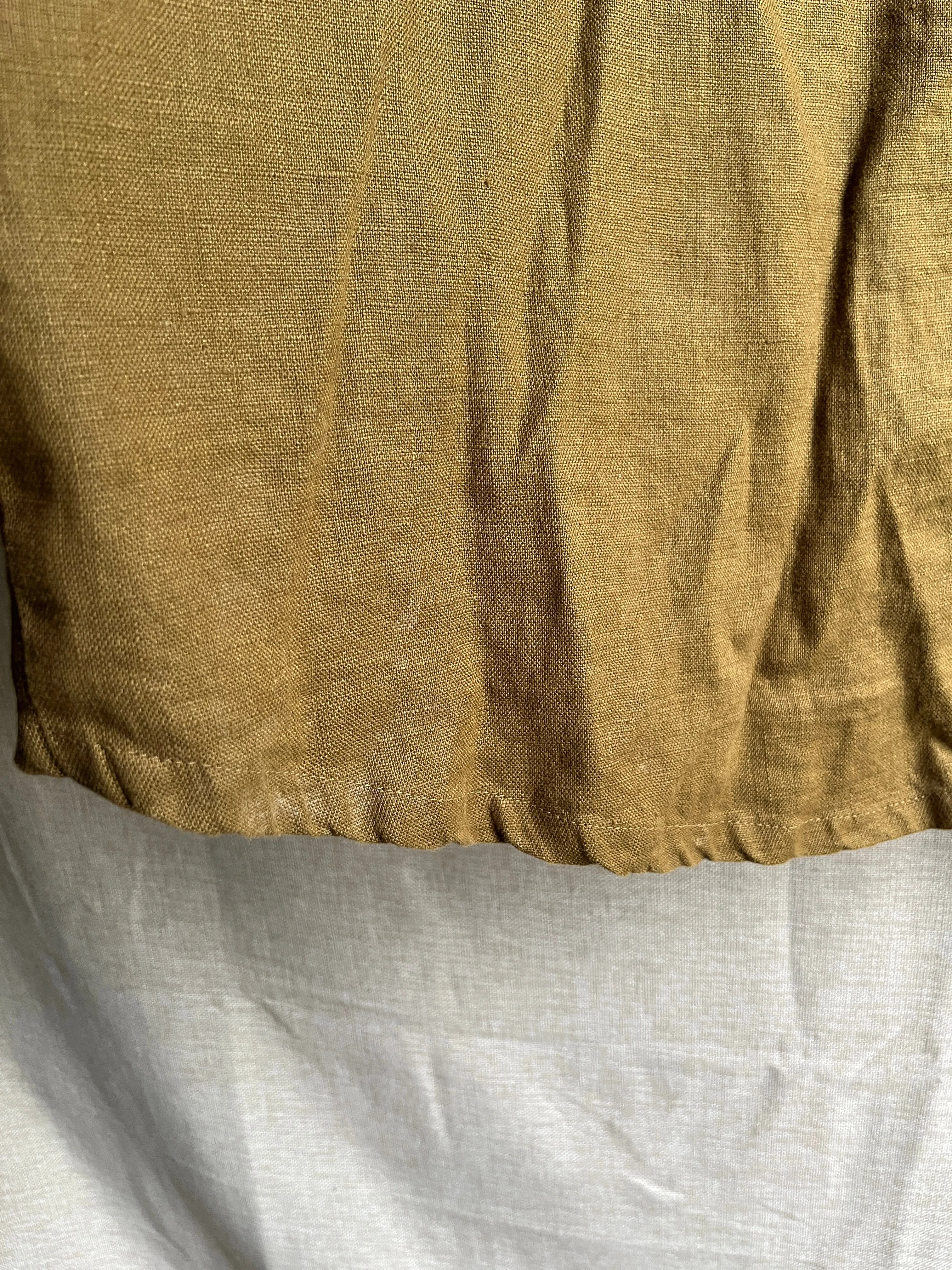 Harper Tunic in Midweight Linen, Olive | Size XXS/XS | SAMPLE SALE (B64) sold by Elizabeth Suzann product image thumbnail 5