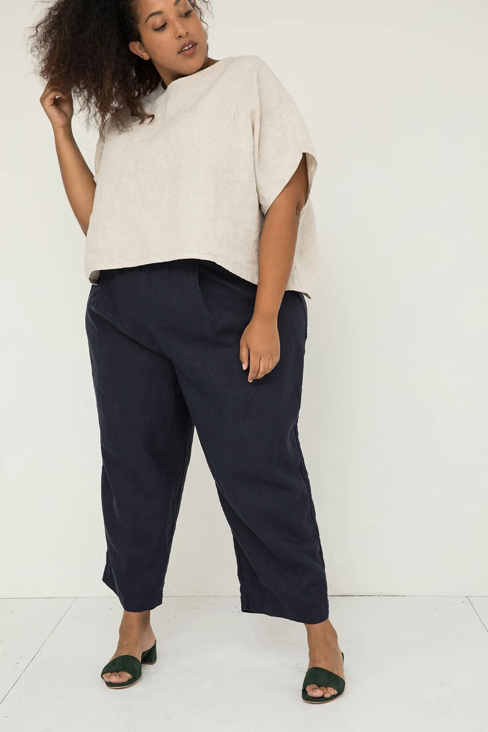 *FINAL SALE* Linn Tee in Midweight Linen sold by Elizabeth Suzann product image thumbnail 5