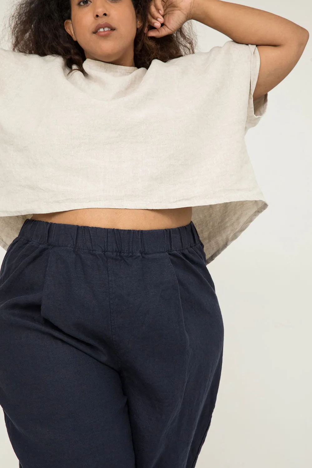 *FINAL SALE* Linn Tee in Midweight Linen sold by Elizabeth Suzann product image thumbnail 2