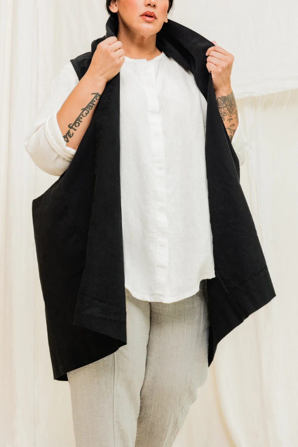 Clyde Vest in Organic Cotton Canvas sold by Elizabeth Suzann product image thumbnail 4