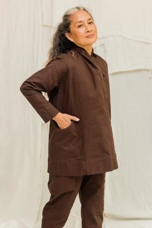 Clyde Jacket in Organic Cotton Canvas sold by Elizabeth Suzann