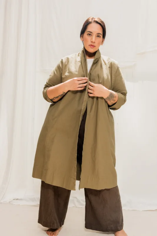 Clyde Trench in Organic Cotton Canvas sold by Elizabeth Suzann